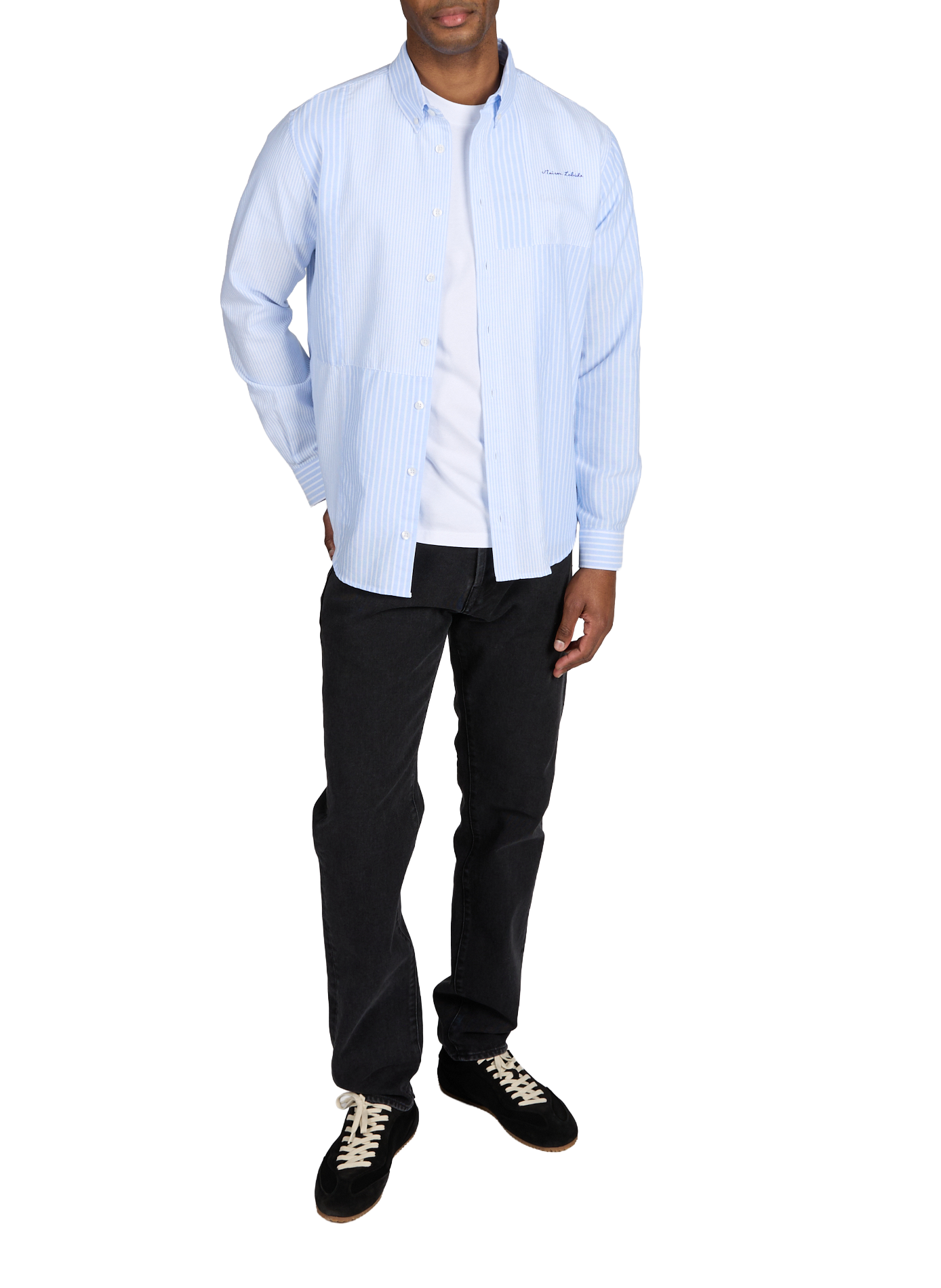 Chemise Bonne graine en coton MAISON LABICHE Bleu