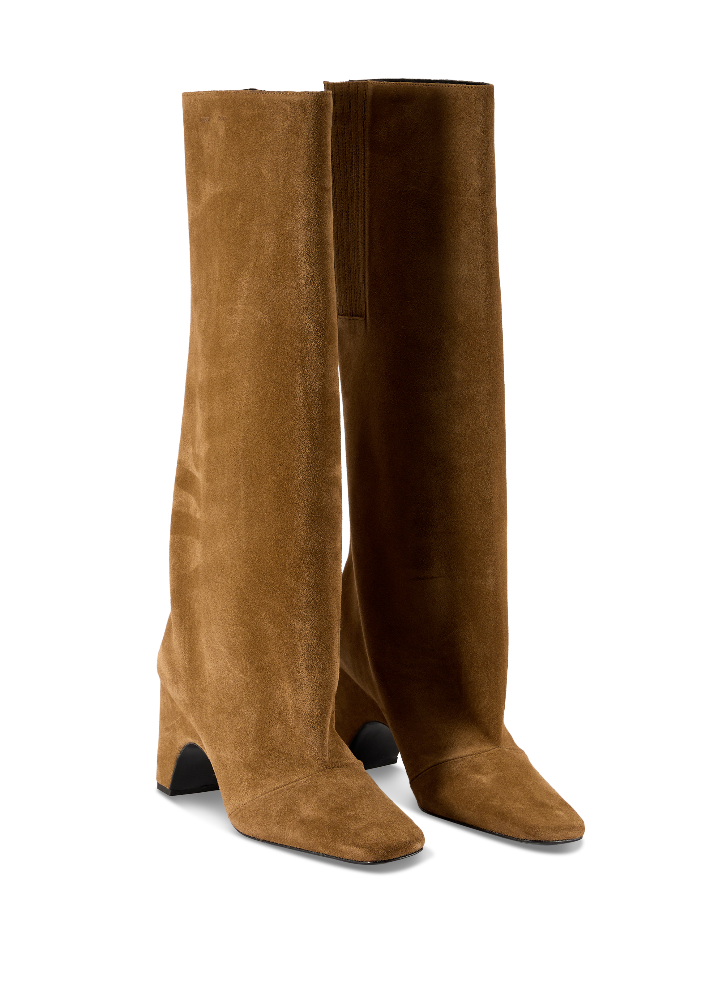 High suede leather boots COPERNI Brown