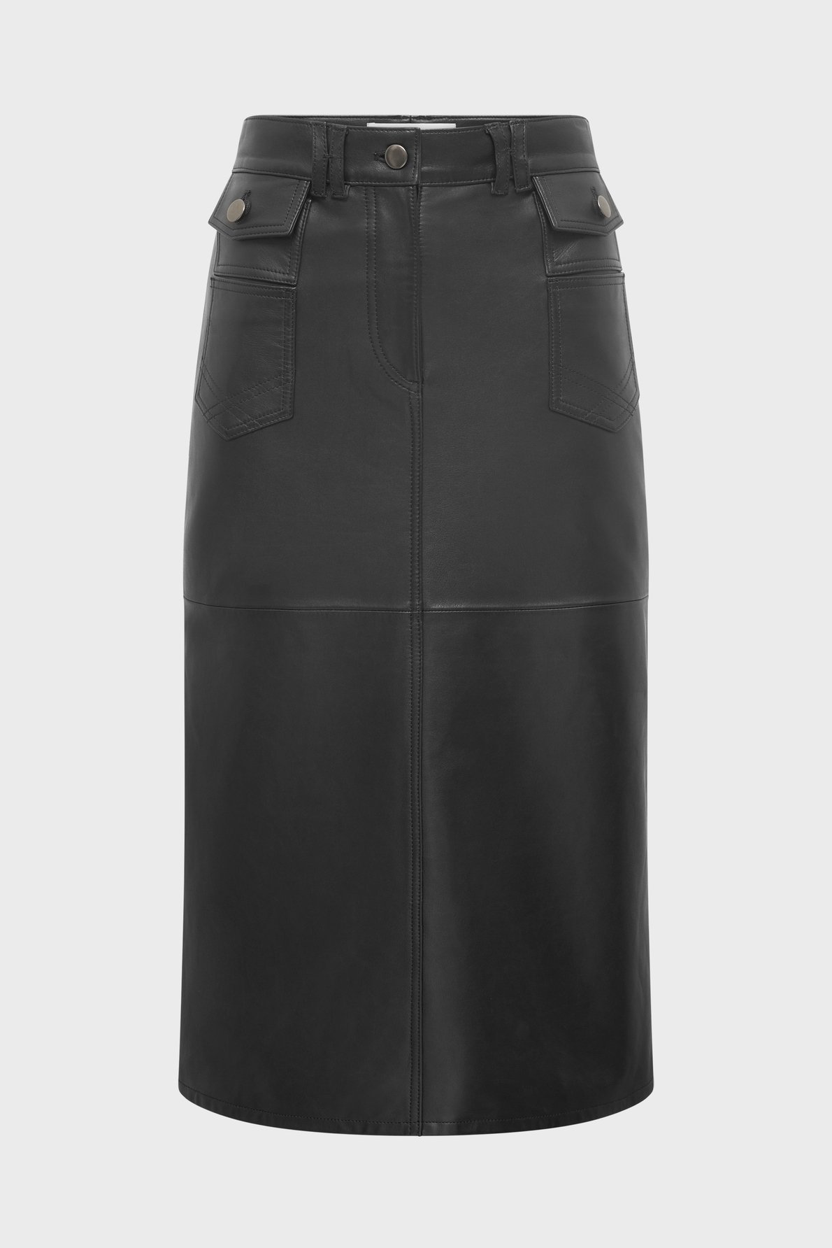 Jupe droite en cuir - emma GERARD DAREL Noir