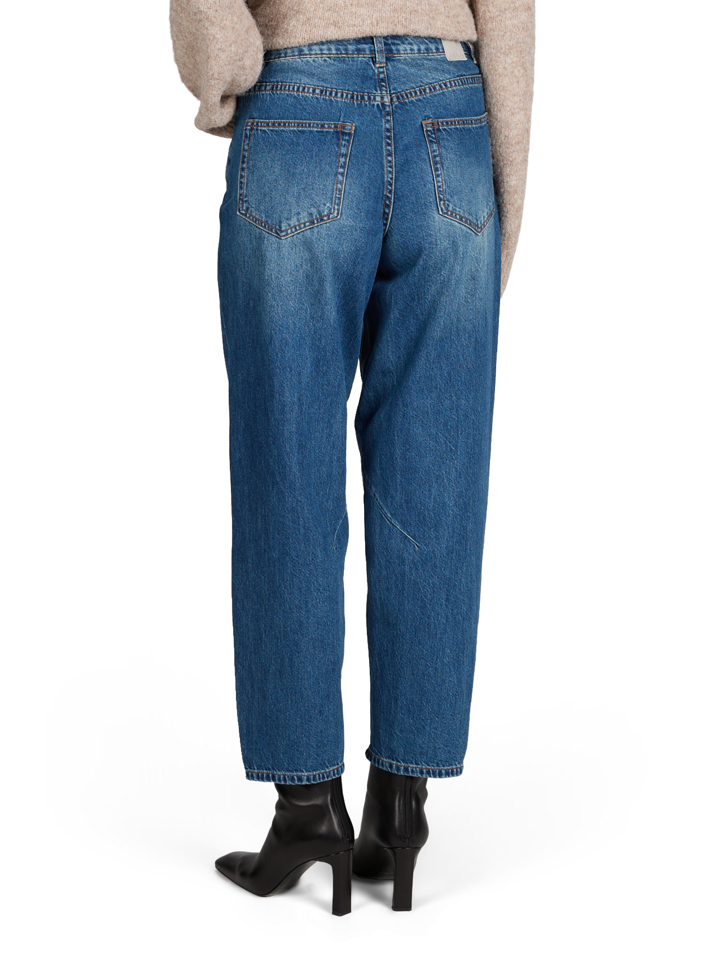 Wide-leg cotton jeans OBJECT Blue