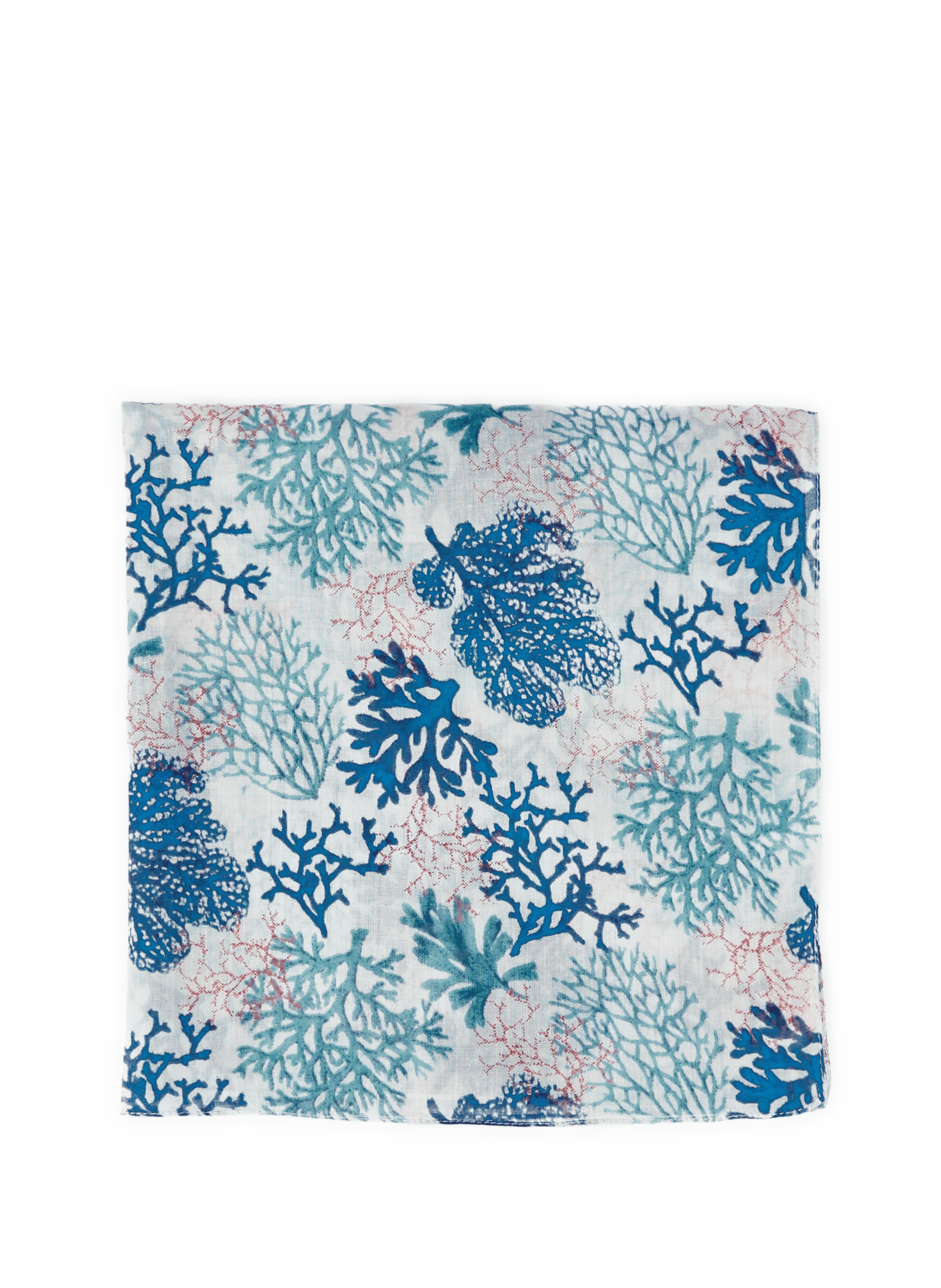 Printed stole AU PRINTEMPS PARIS Blue