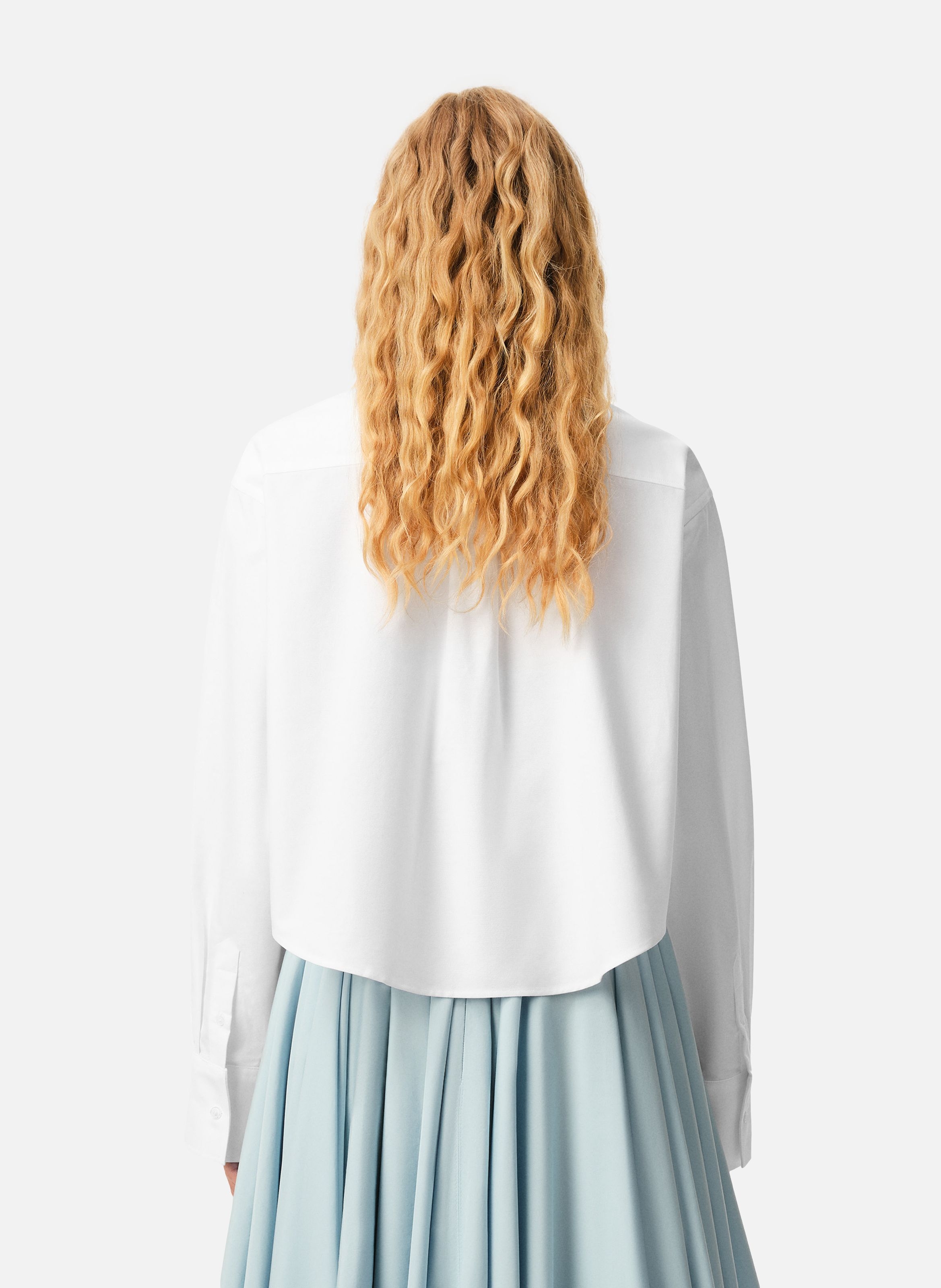 Chemise Croppée Oversize Ami De Coeur En Coton AMI PARIS Blanc