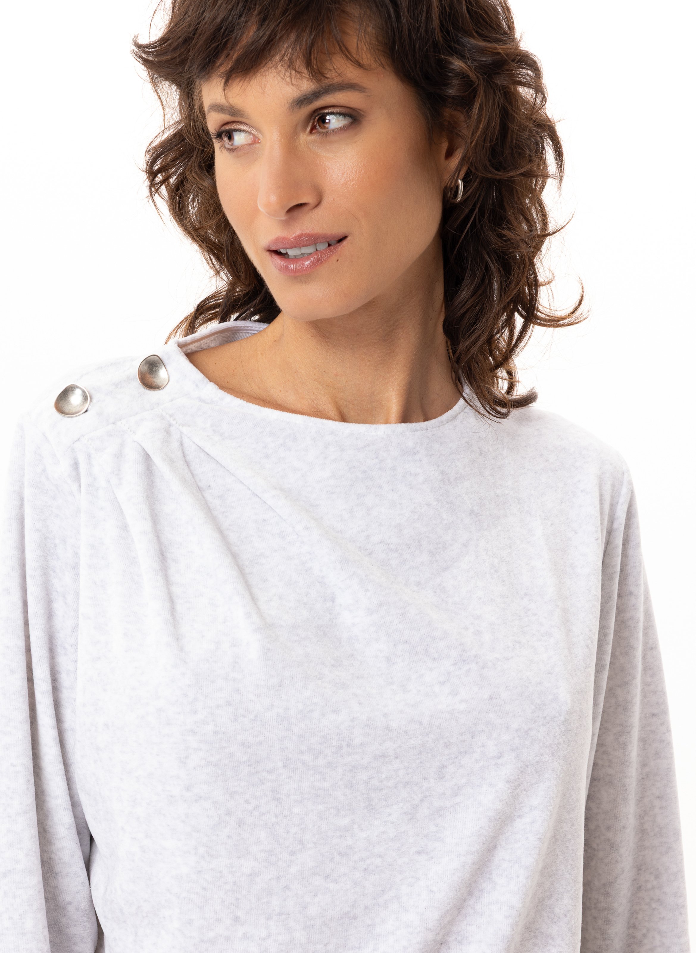 Ensemble homewear en velours relax 222 LE CHAT Gris