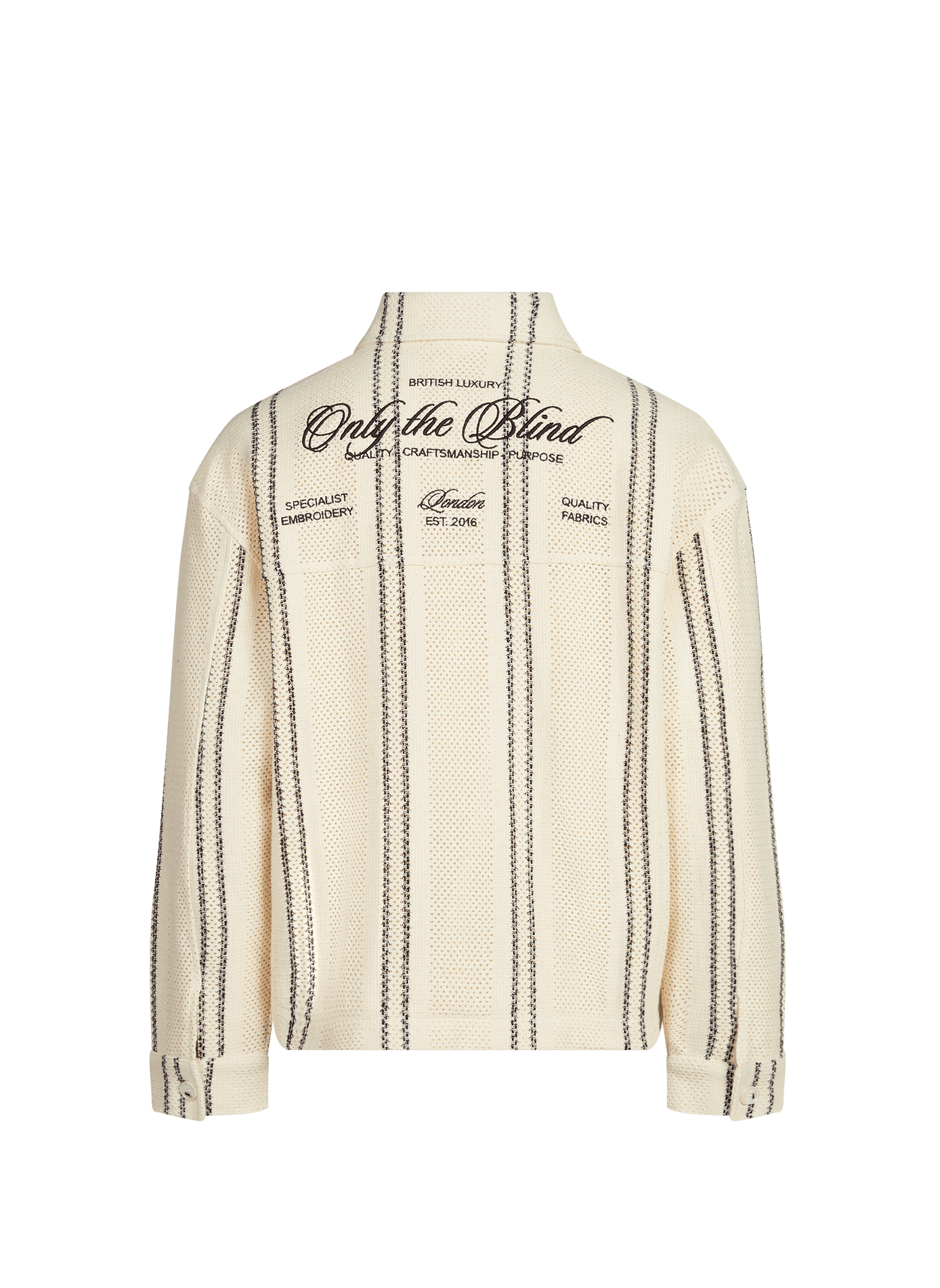 Striped cotton blend The drift jacket ONLY THE BLIND Multicolour