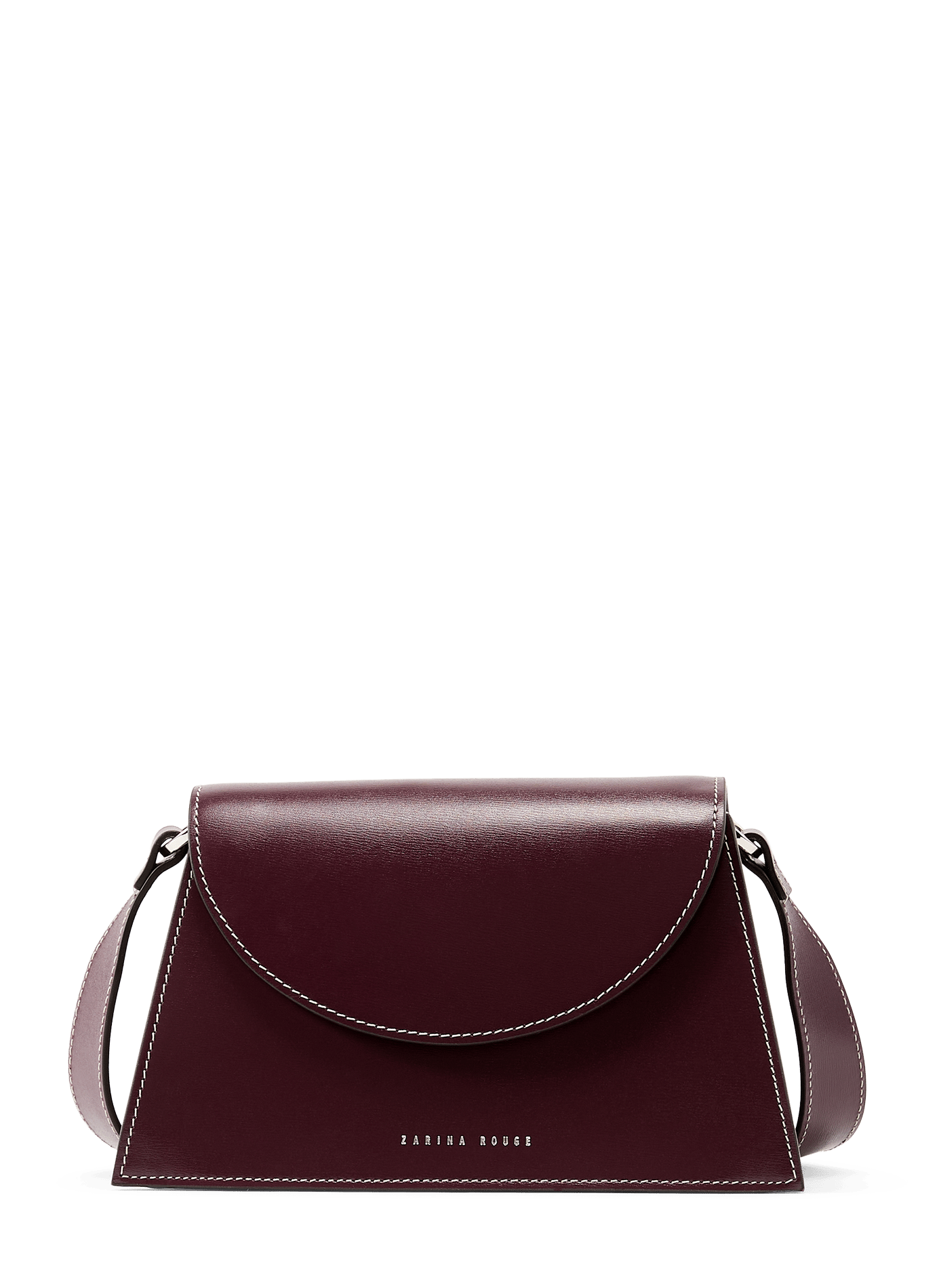 Sac à bandoulière réglable en cuir ZARINA ROUGE Brown