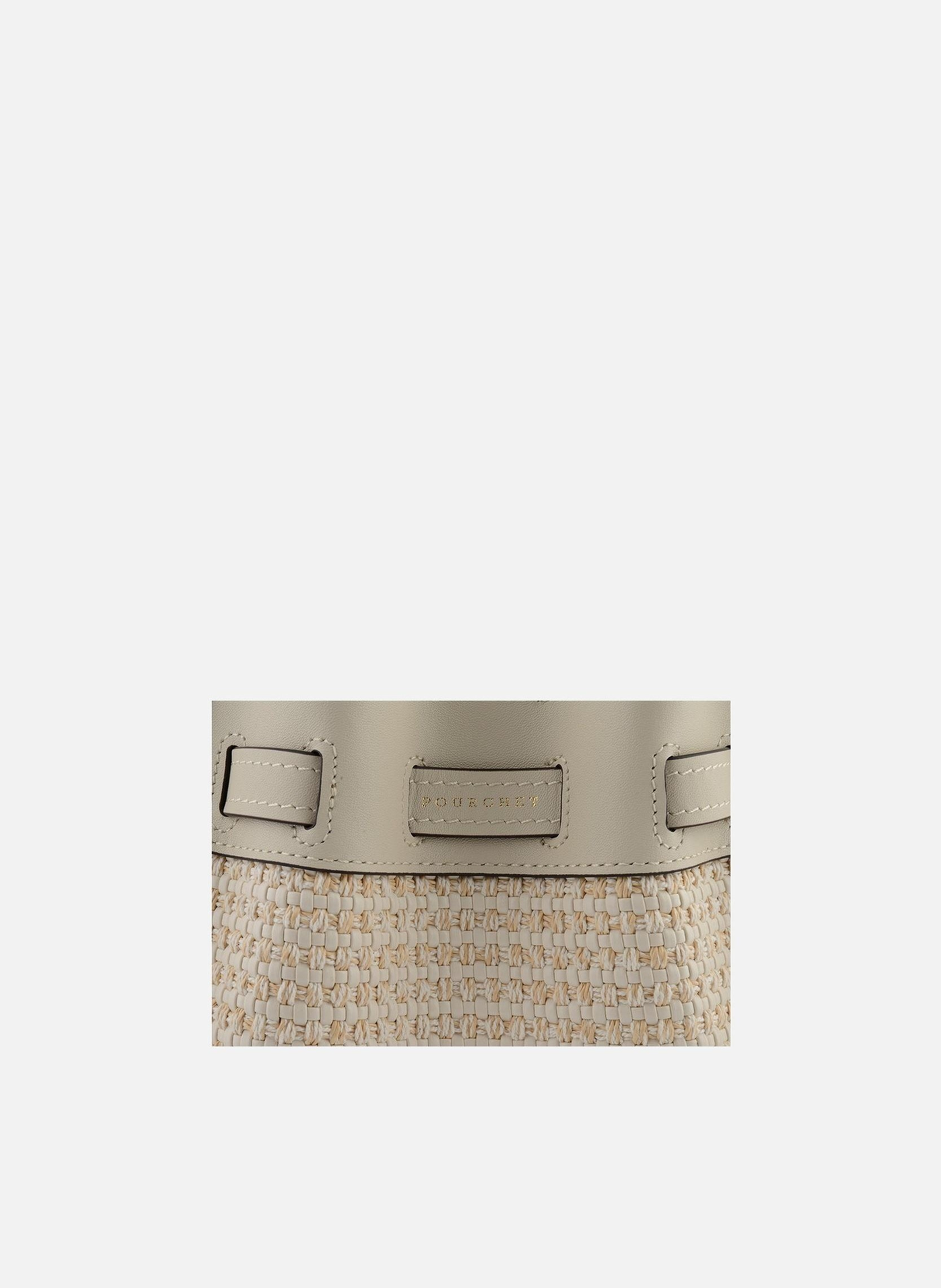 Blossom tressé | sac porté épaule POURCHET Beige