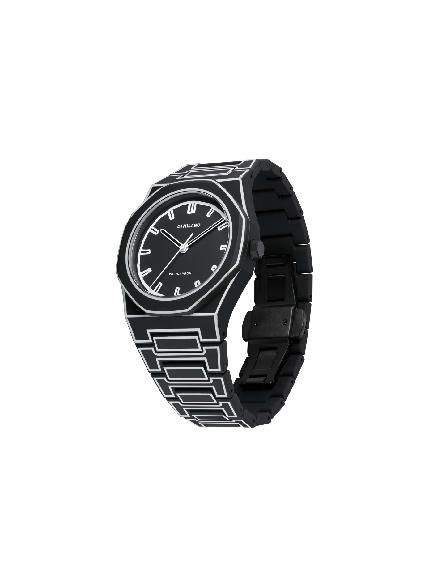 Montre Sketch 01 en polycarbonate D1 MILANO Noir