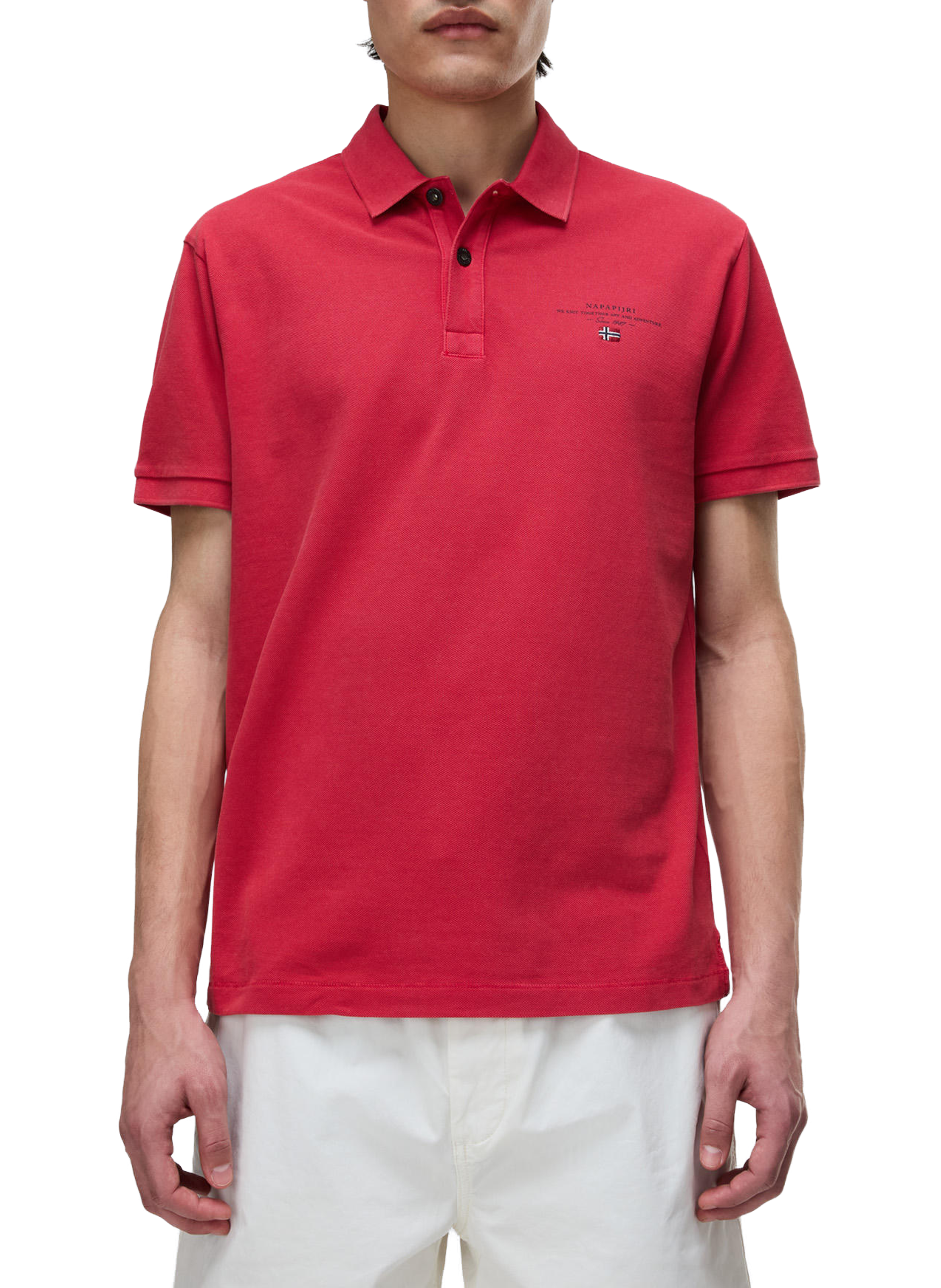 Polo en coton NAPAPIJRI Rouge