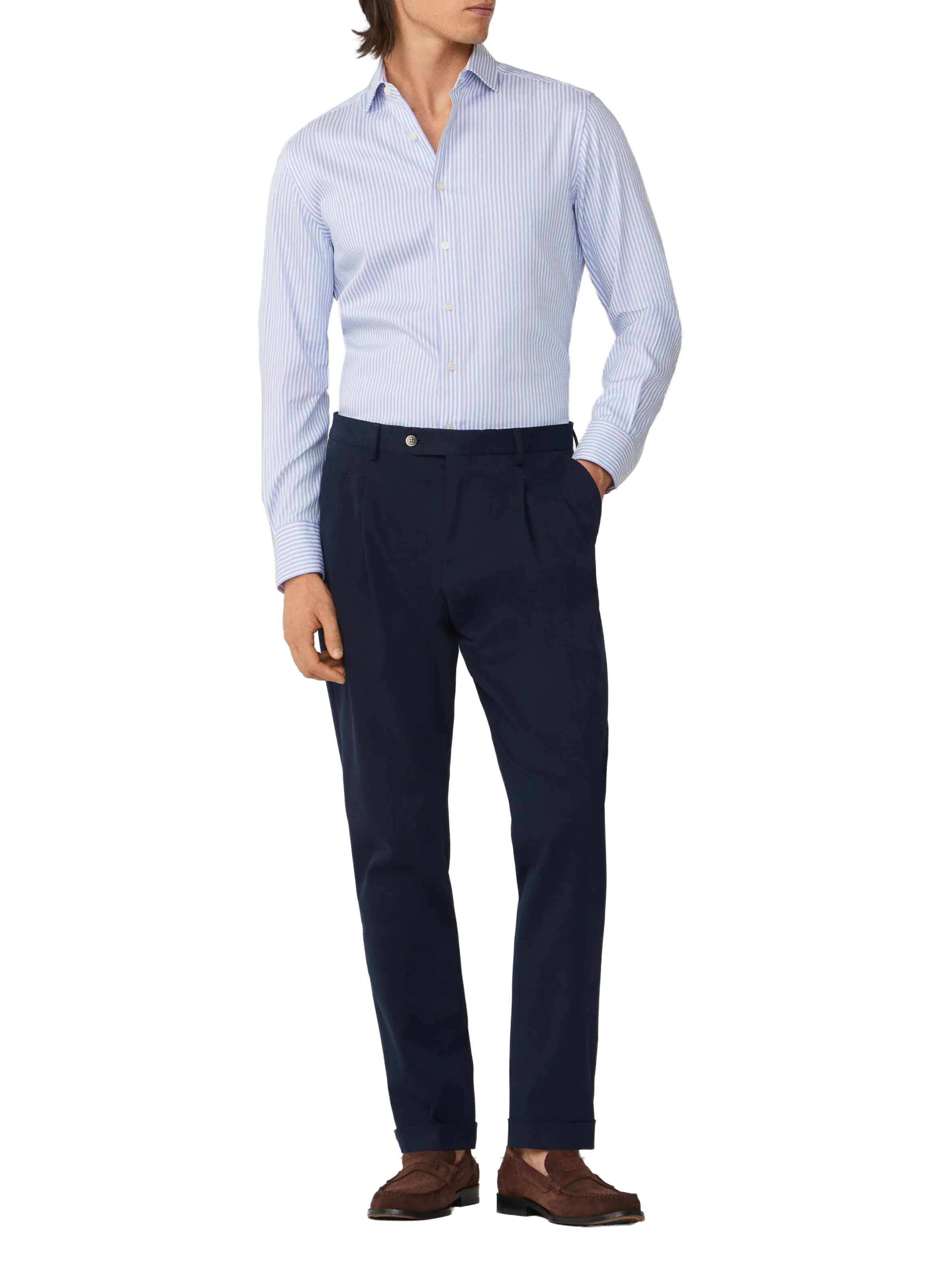 Linen shirt HACKETT Blue