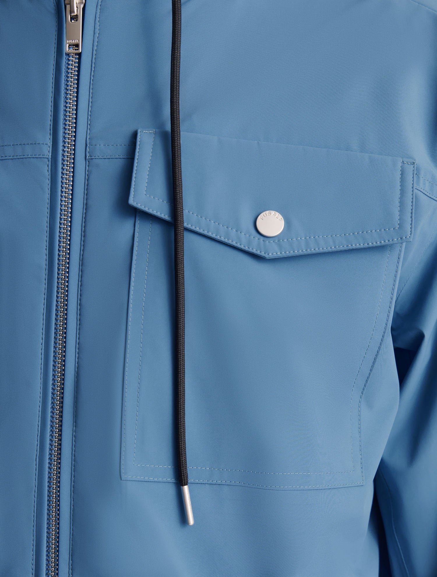 Blouson trymir col capuche coupe regular FUSALP Bleu