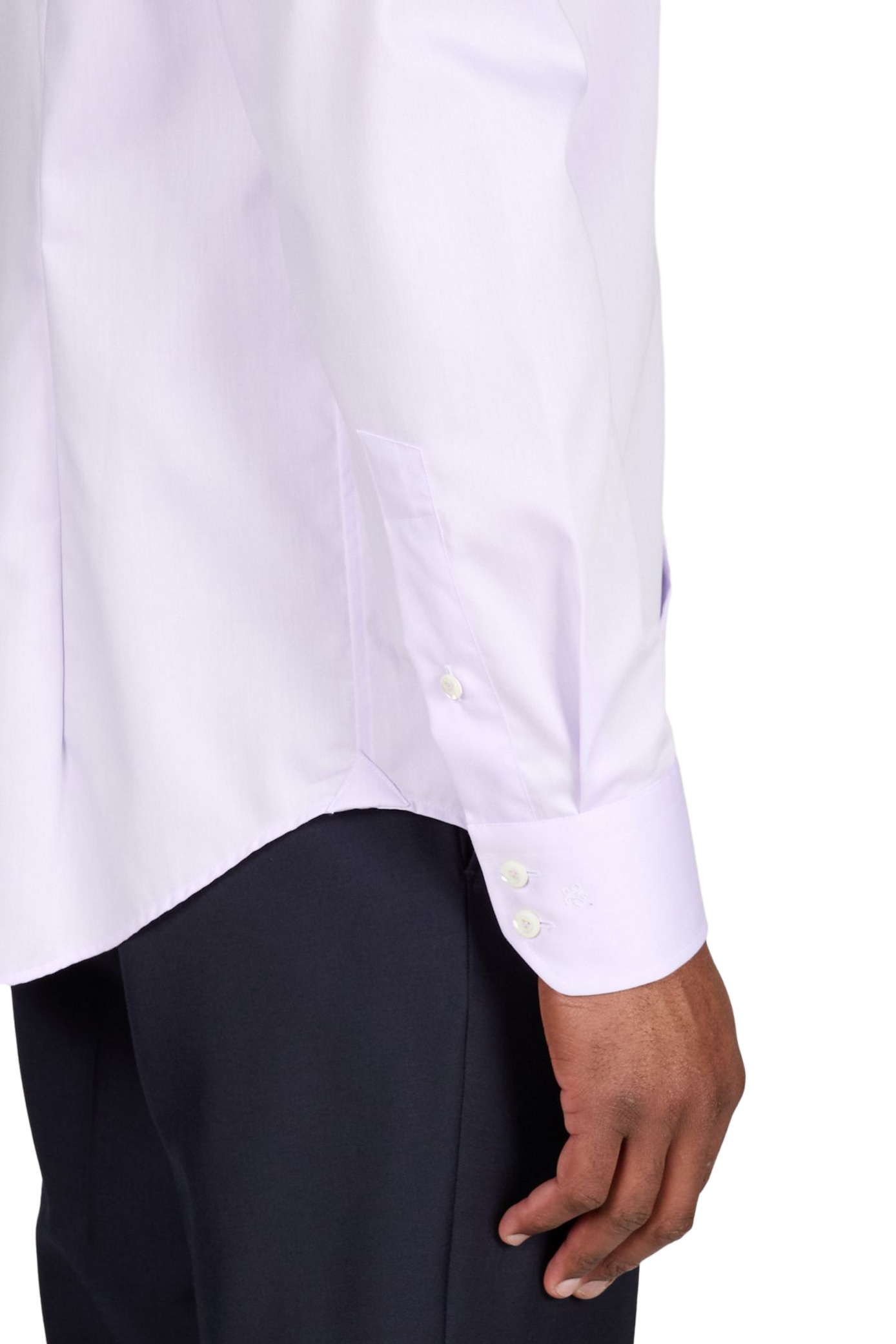 Chemise unie col classique en coton VAN LAACK Rose