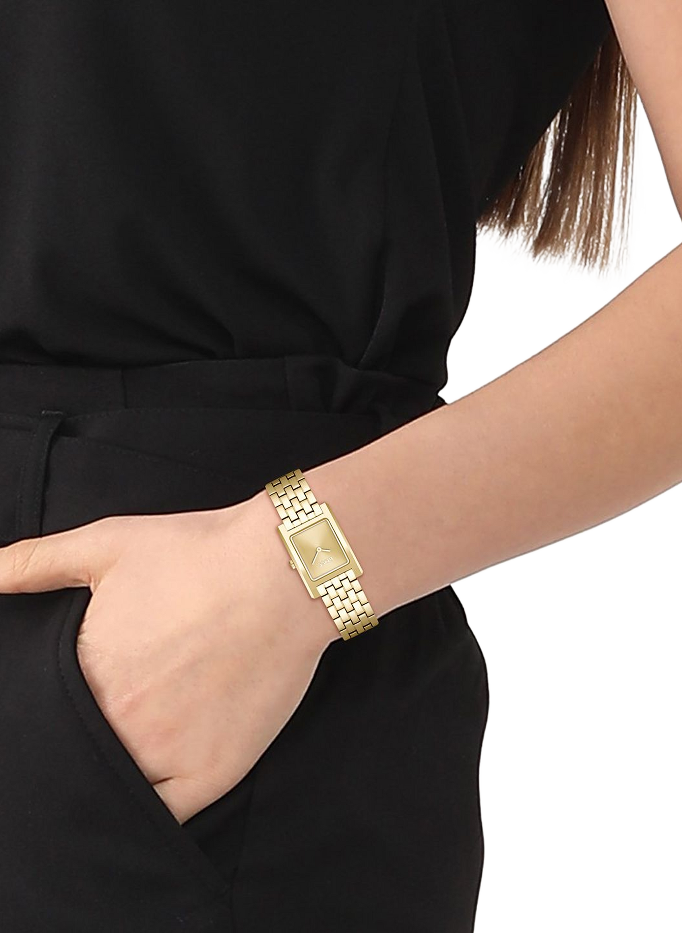 Montre quartz Lucy en acier inoxydable BOSS MONTRES Doré