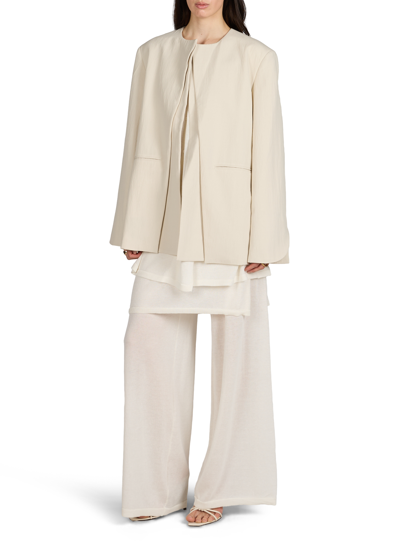 Blazer Kalida à col montant  VIKTORIA CHAN Beige