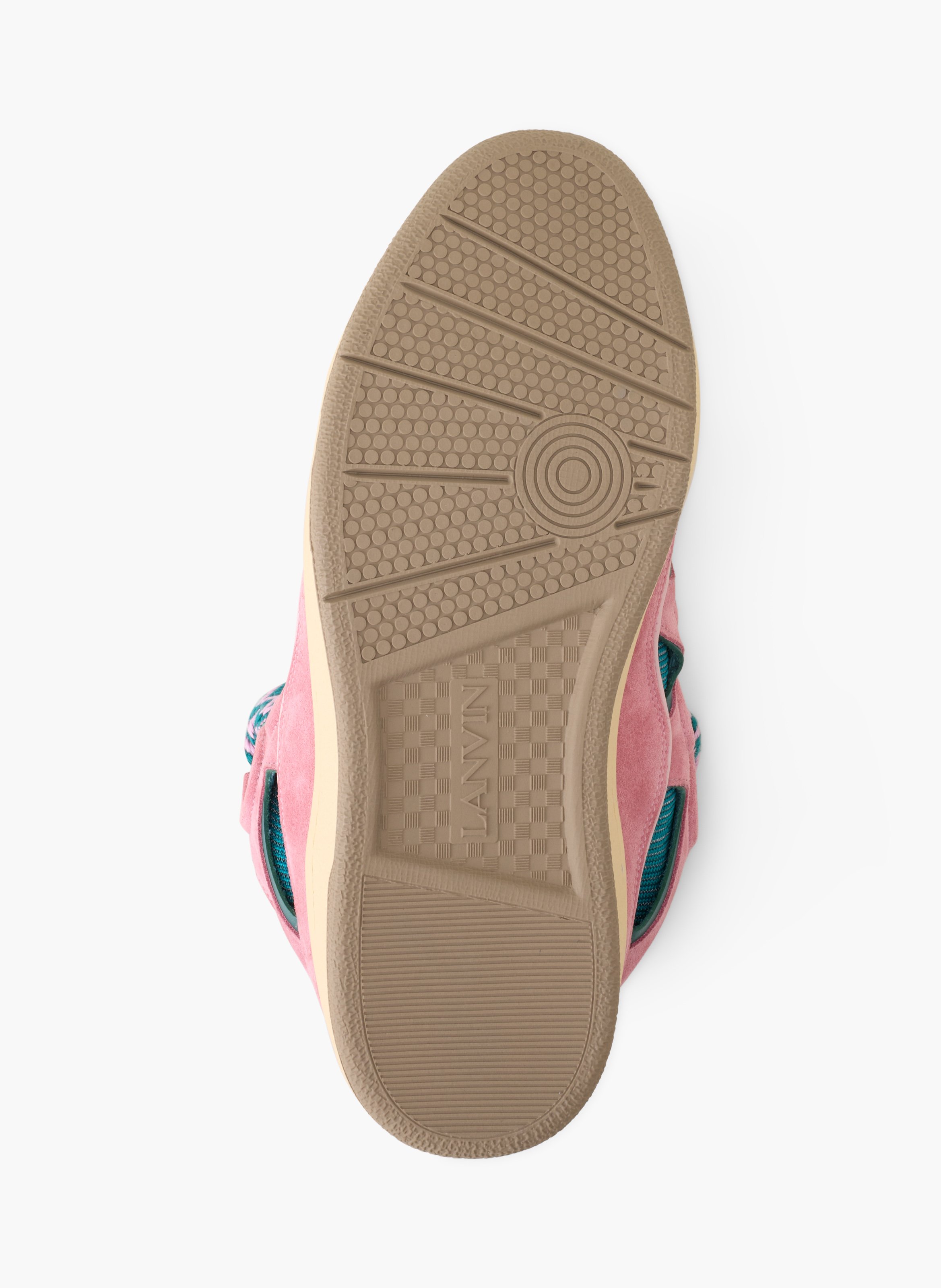 Sneakers curb en cuir LANVIN Rose