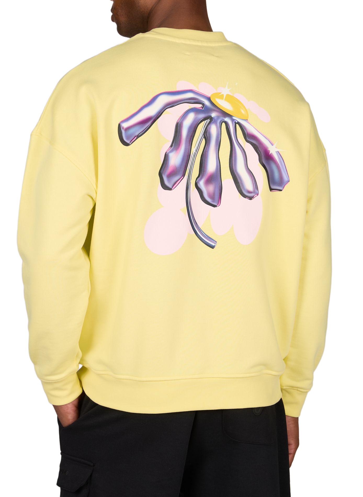 Ruben Bloom cotton sweatshirt GERTRUDE ET GASTON Yellow