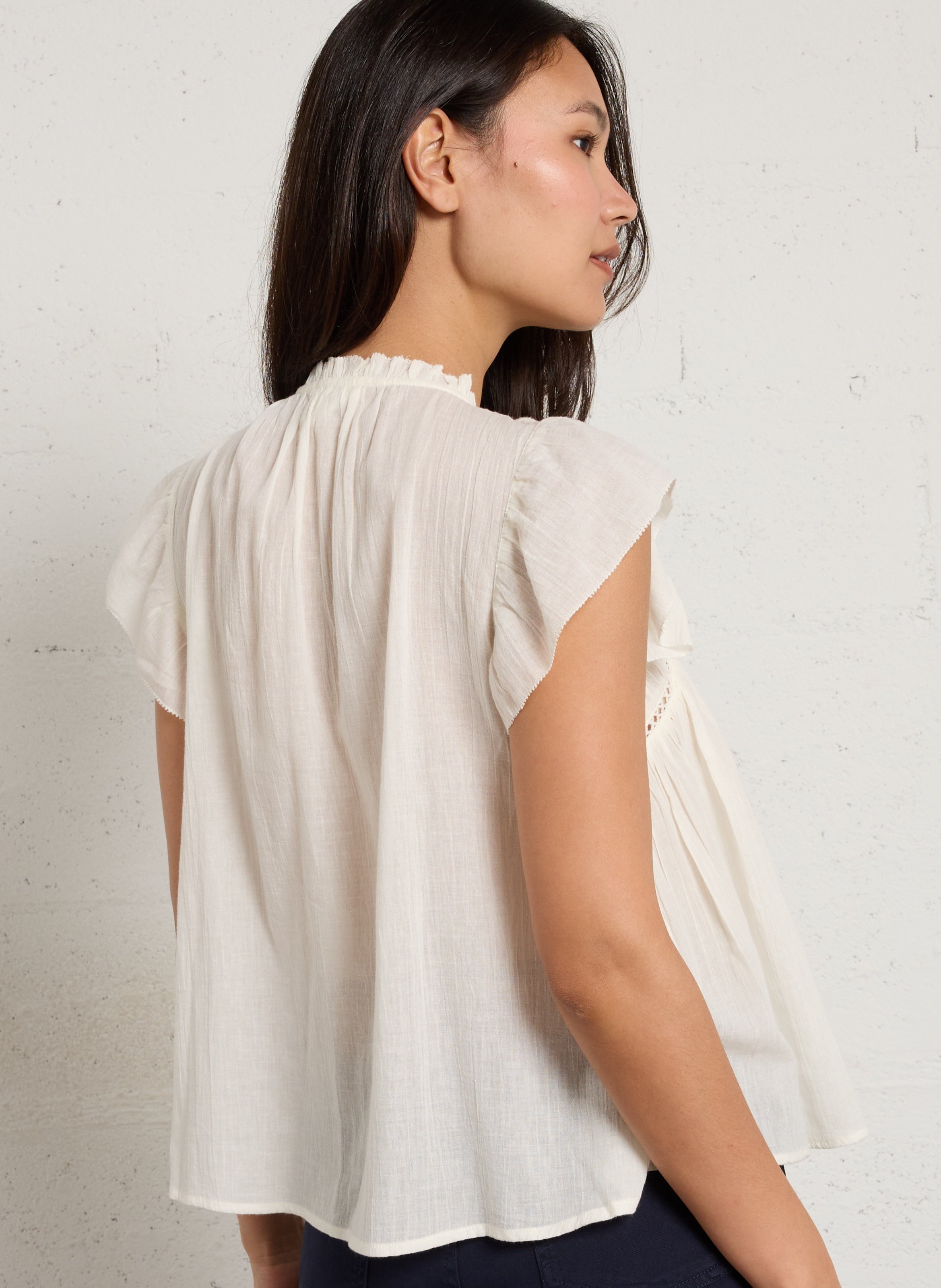 Chemisier en coton dover MAISON 123 Beige