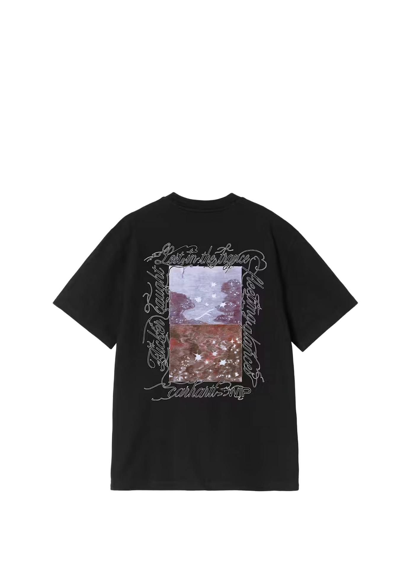 T-shirt met zeefdruk op de rug CARHARTT WIP Zwart
