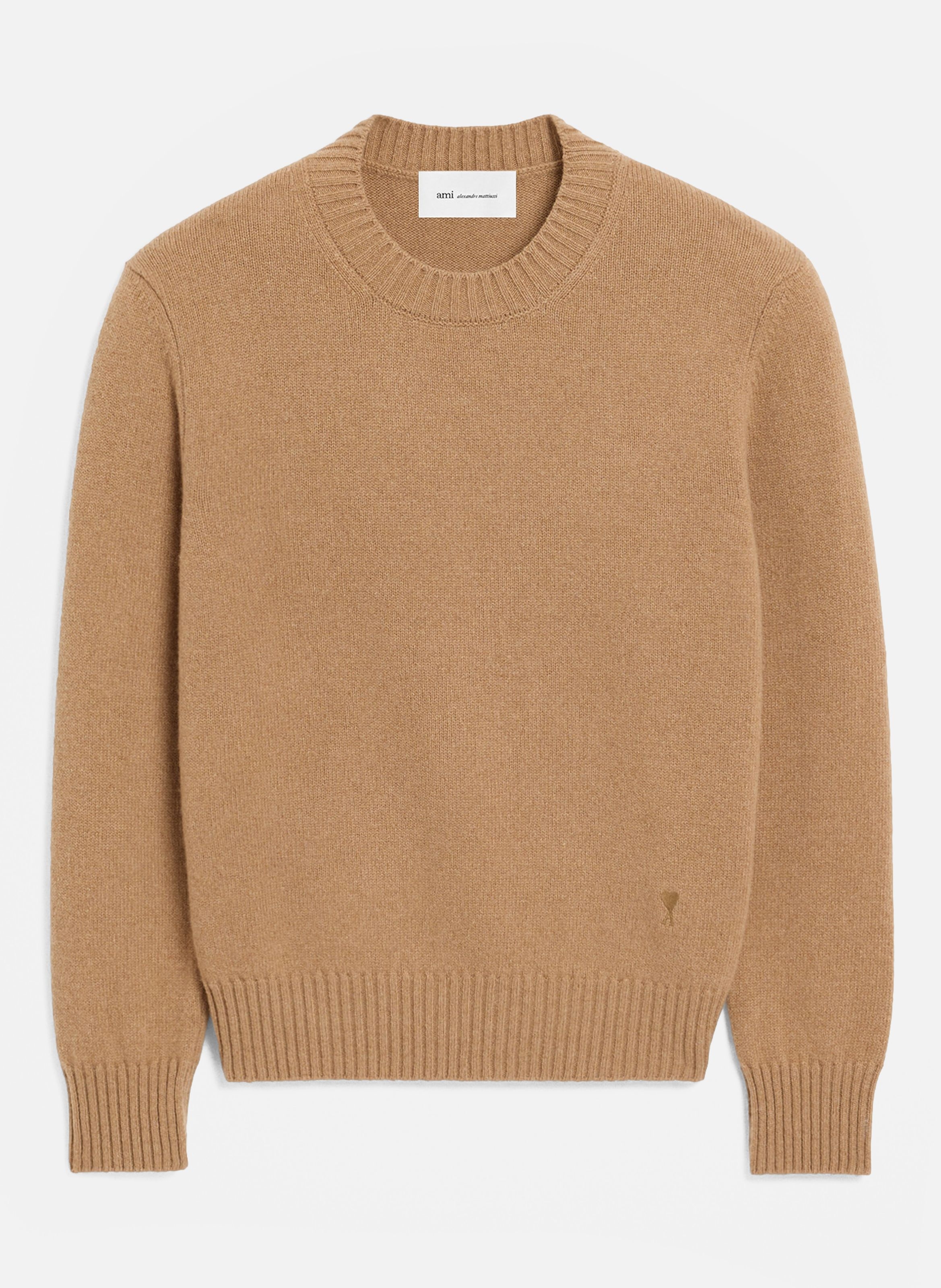 Pull en cachemire ami de coeur AMI PARIS Marron