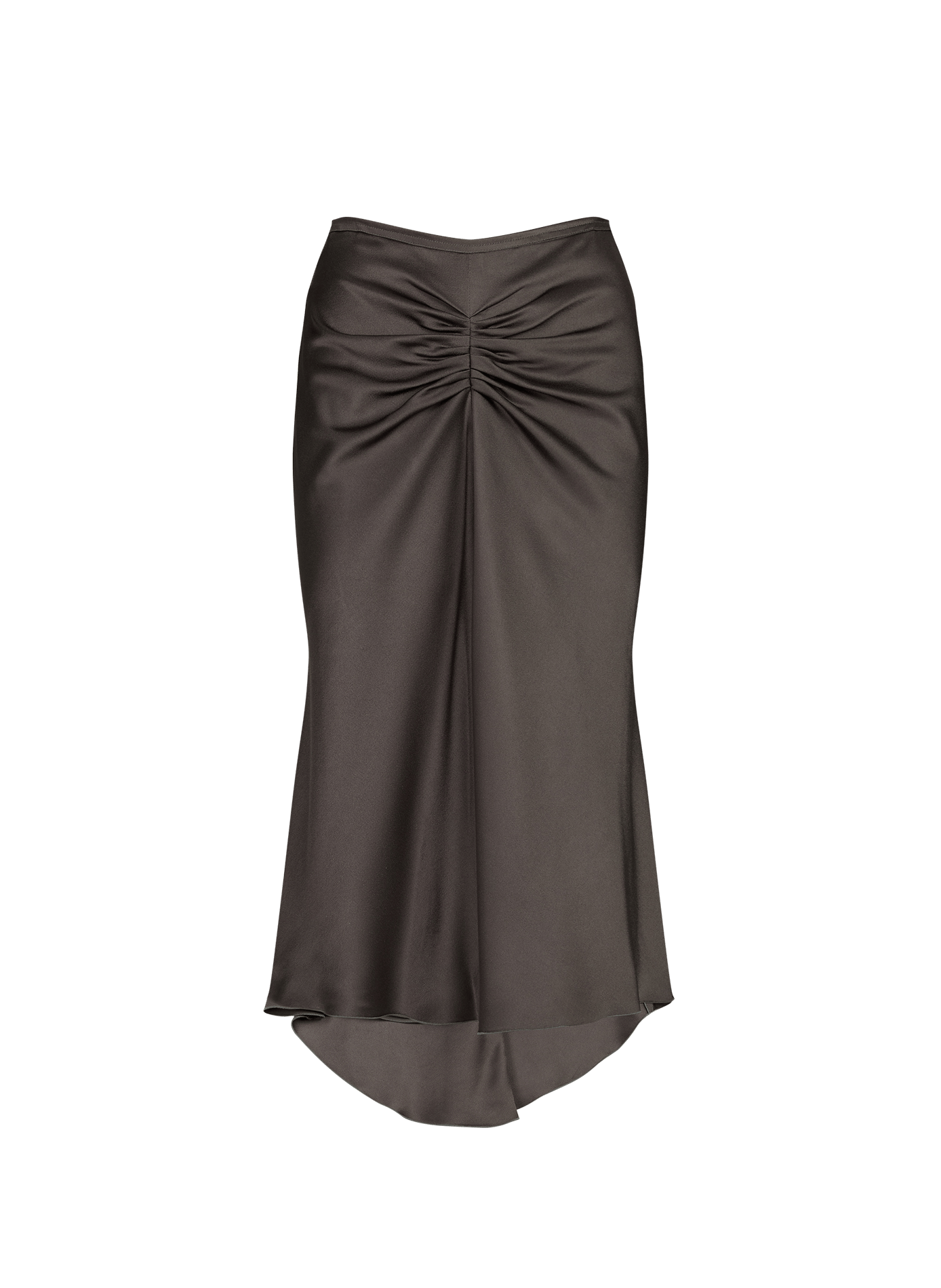 Satin short dress VICTORIA BECKHAM Brown