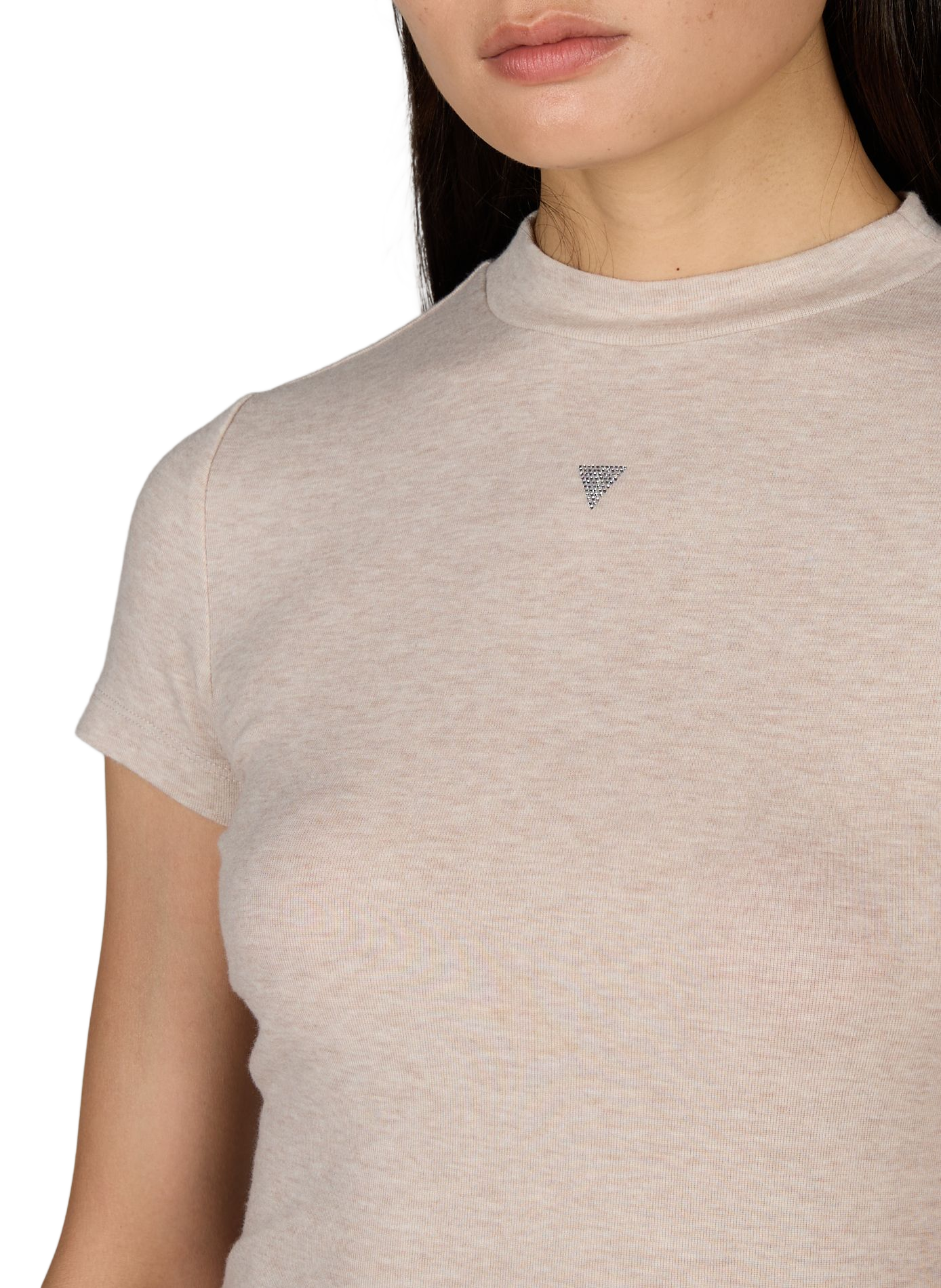 T-shirt Tina gerade GUESS Beige