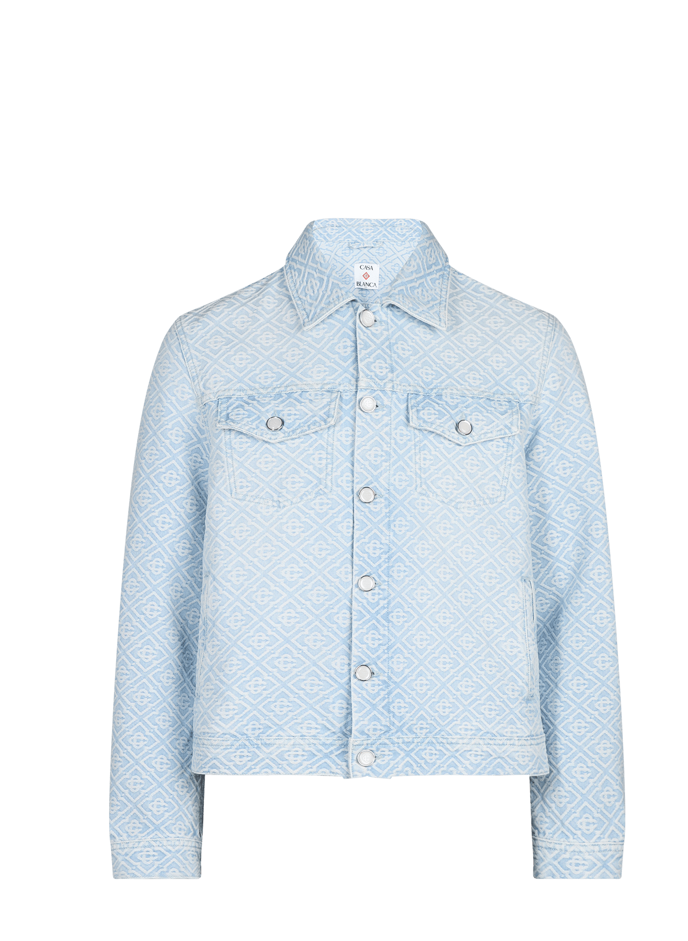 Oversize Denimjacke aus Baumwolle CASABLANCA PARIS Blau