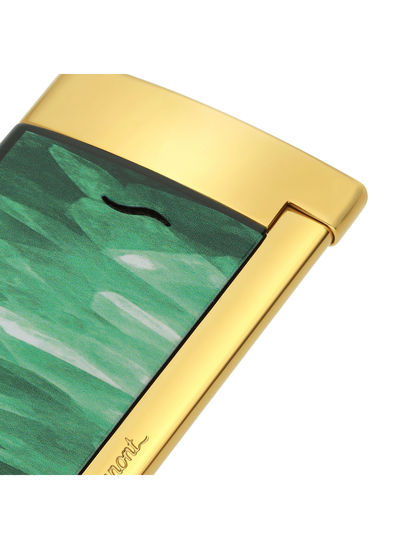 Accendino slim 7 laccato Geode S.T. DUPONT Verde