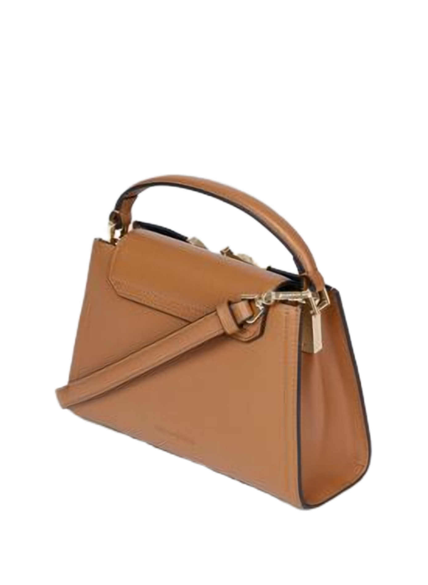 Lederhandtasche K/Signature Mini KARL LAGERFELD Braun