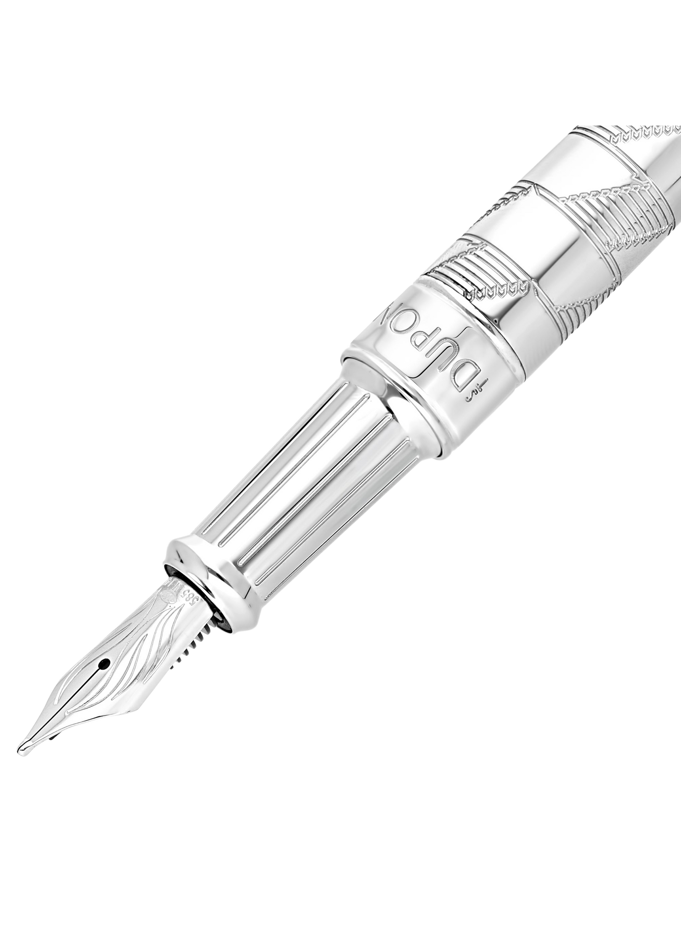 Line D Eternity Large Fountain Pen S.T. DUPONT Silver