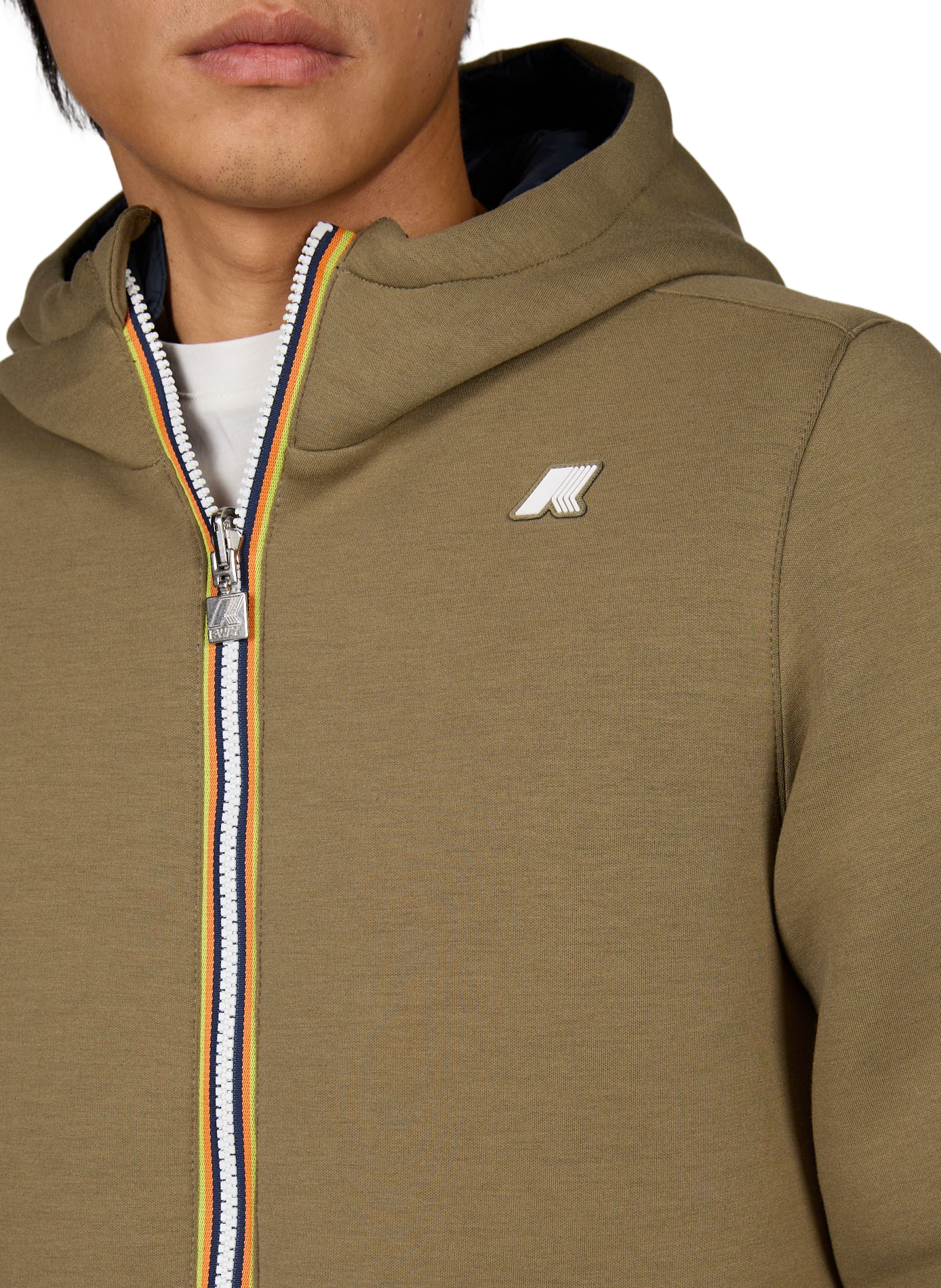 High-neck sweatshirt K-WAY Khaki