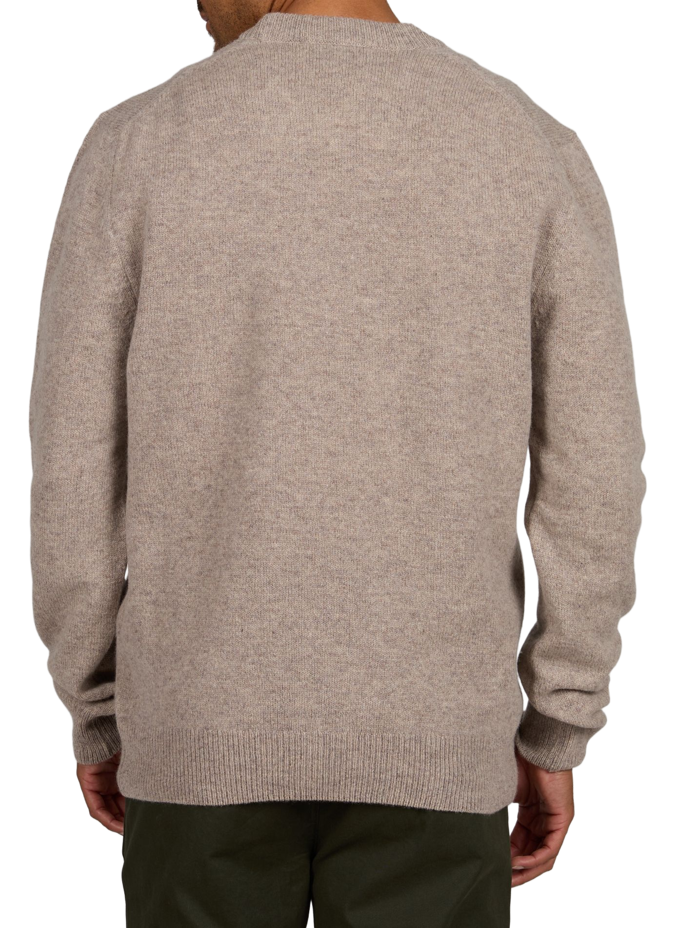 Pull oversize col rond en laine MAISON LABICHE Beige