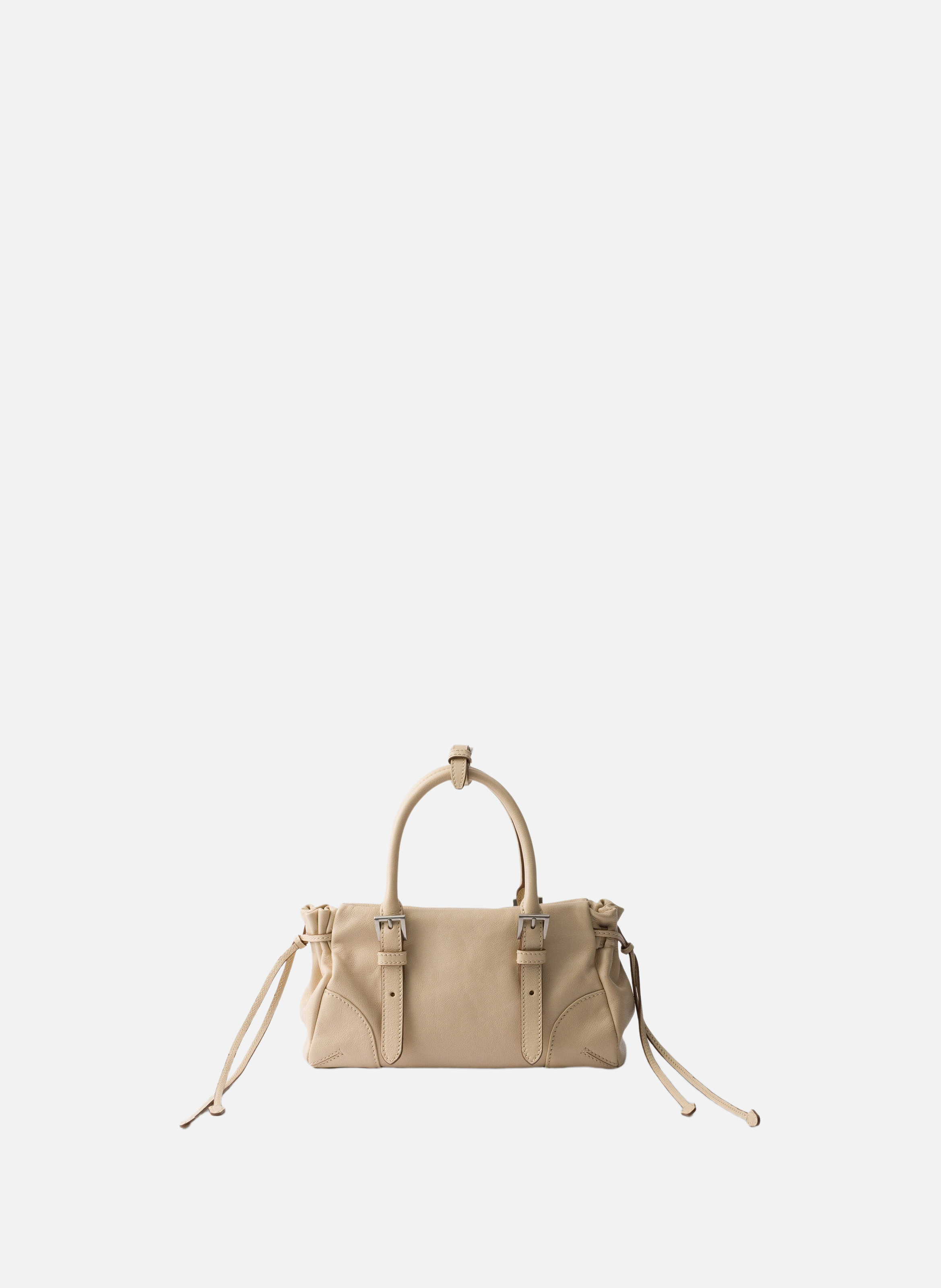 Petit sac prada karin en cuir PRADA Beige
