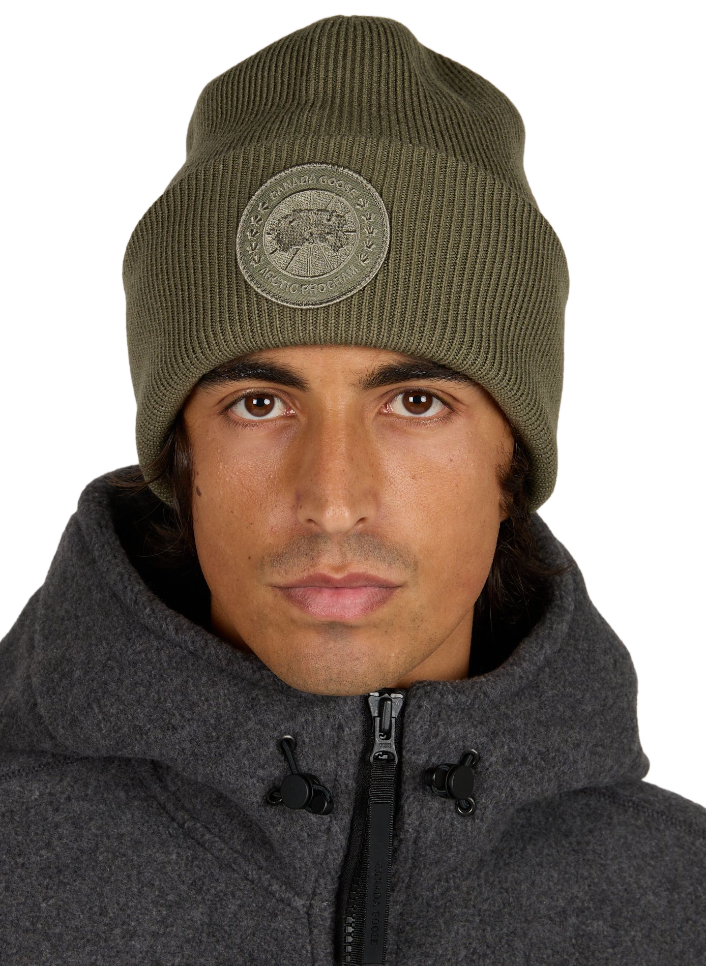 Muts Arctic Toque van wollen breisel CANADA GOOSE Kaki
