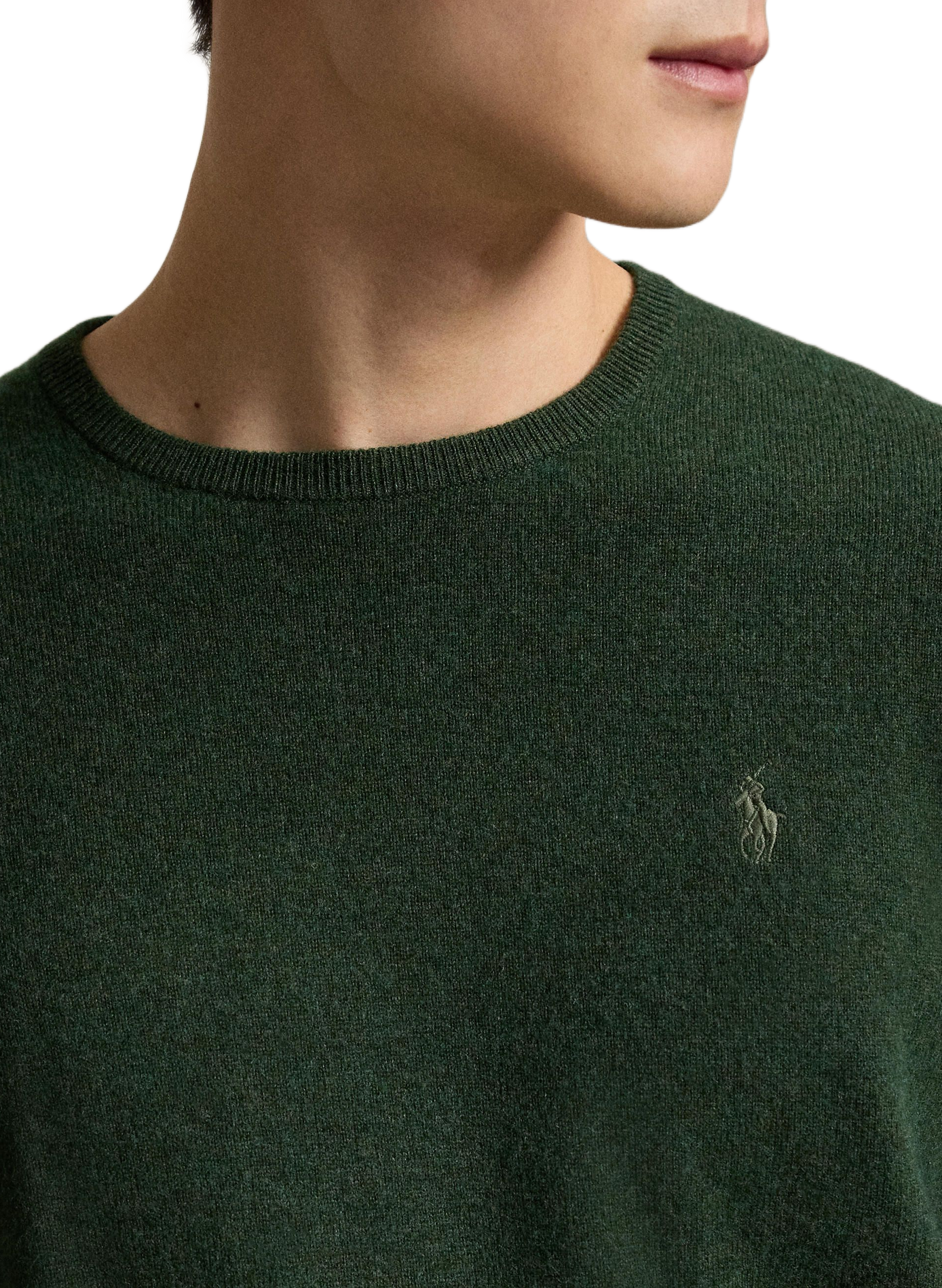 Pull col rond en laine | Vert POLO RALPH LAUREN Homme