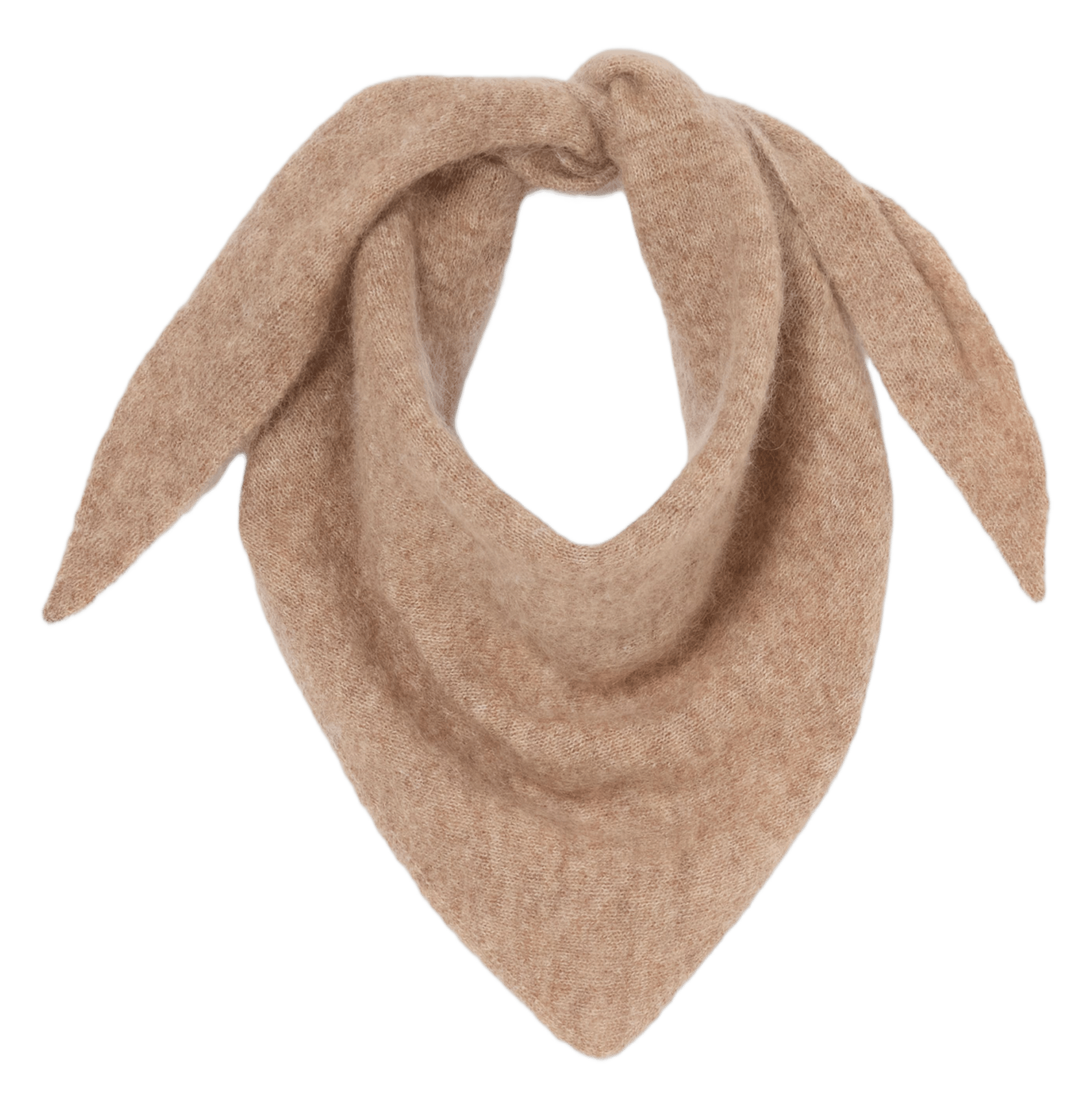 Echarpe triangle en laine mélangée CLAUDIE PIERLOT Beige