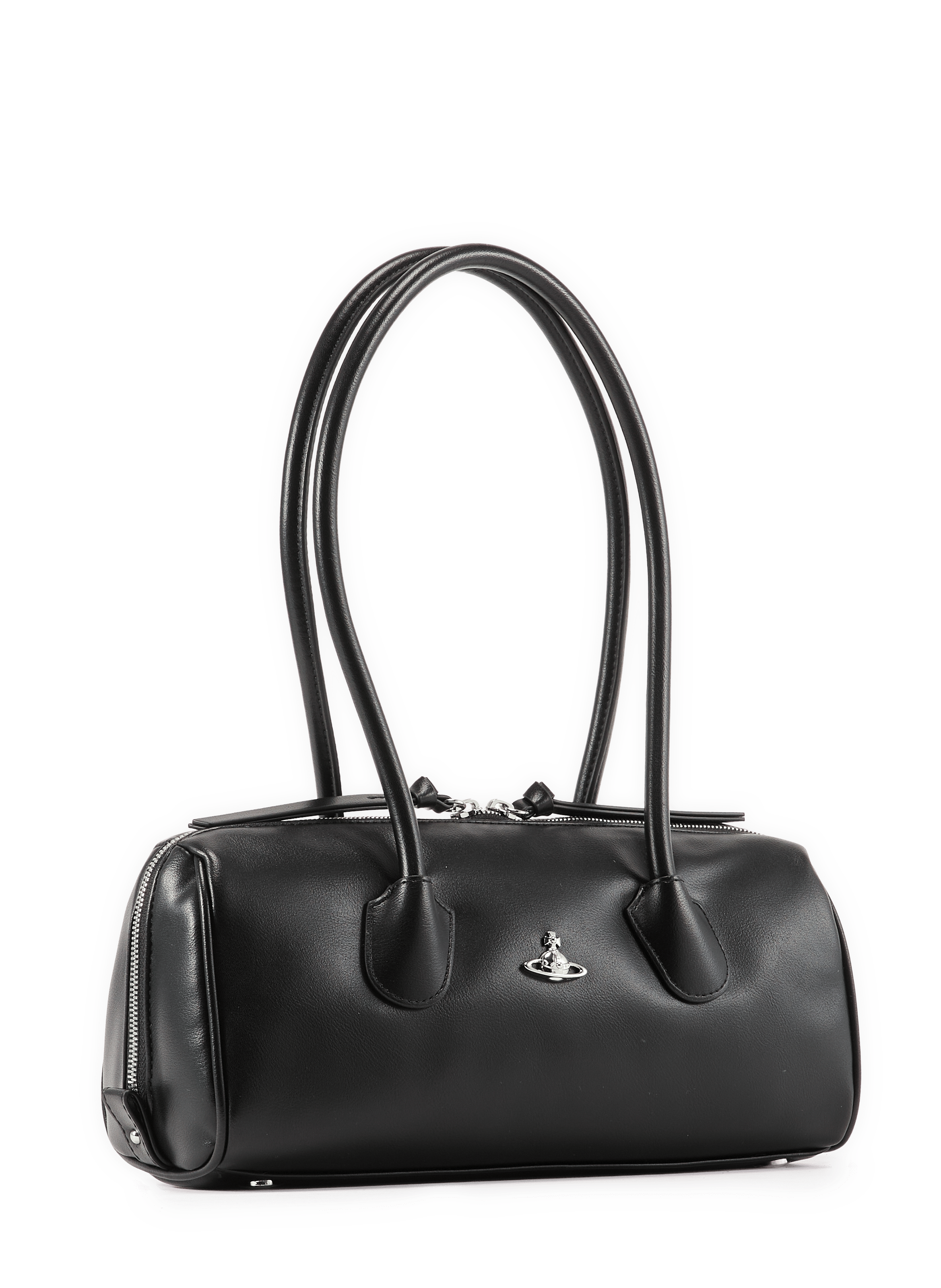 Reißverschluss-Tasche in Uni-Farbe VIVIENNE WESTWOOD Schwarz