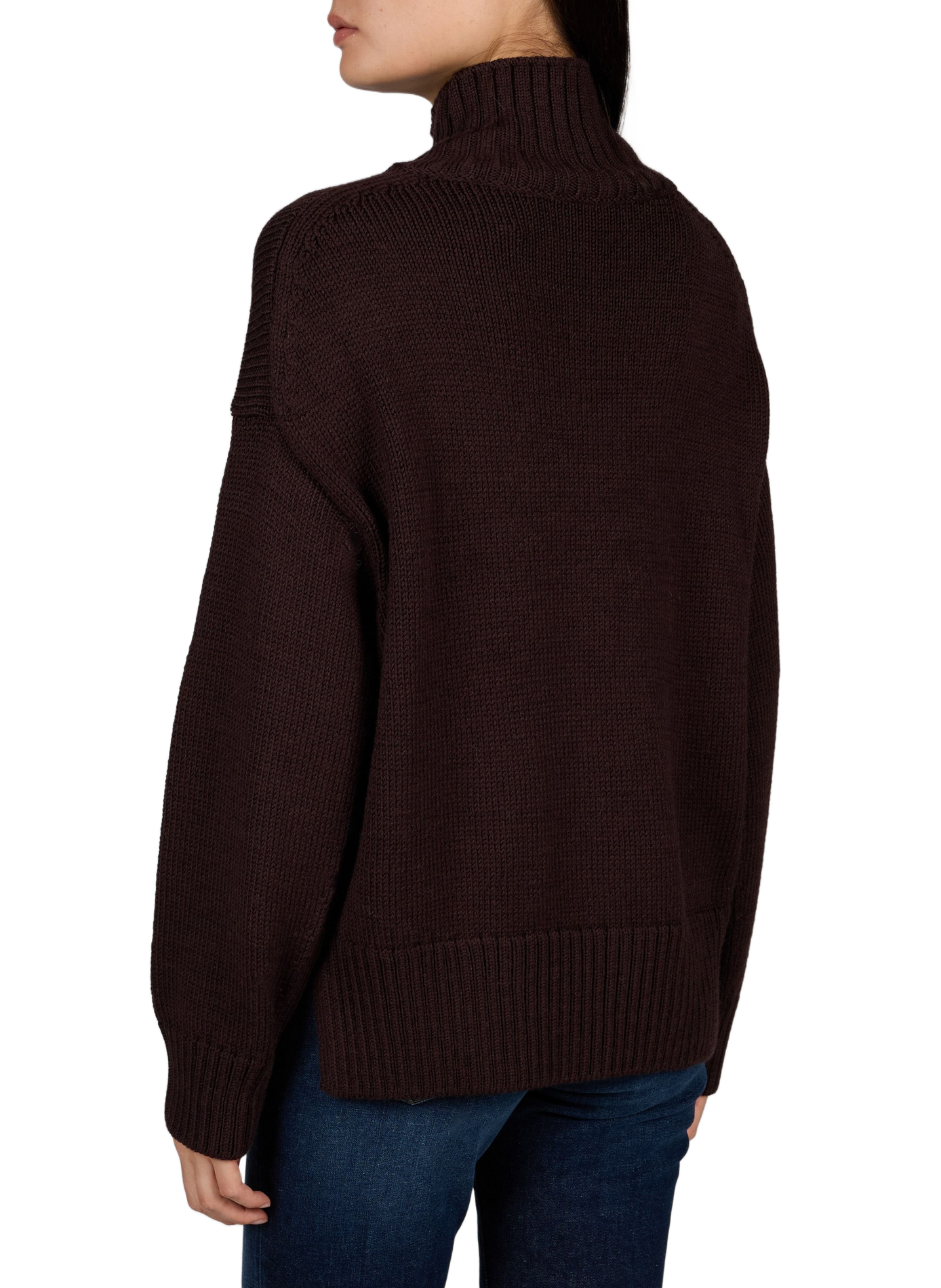 Wool and alpaca jumper  CLOSED Brown