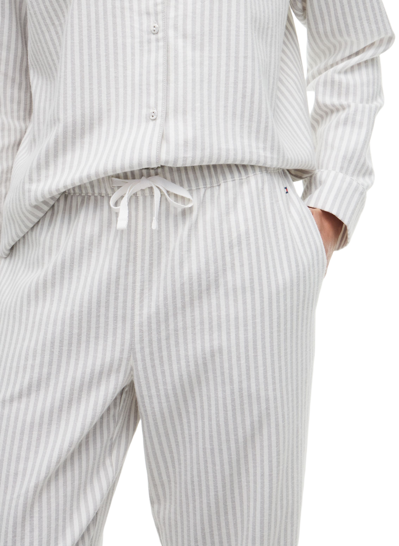 Ensemble de pyjama rayé TOMMY HILFIGER Gris