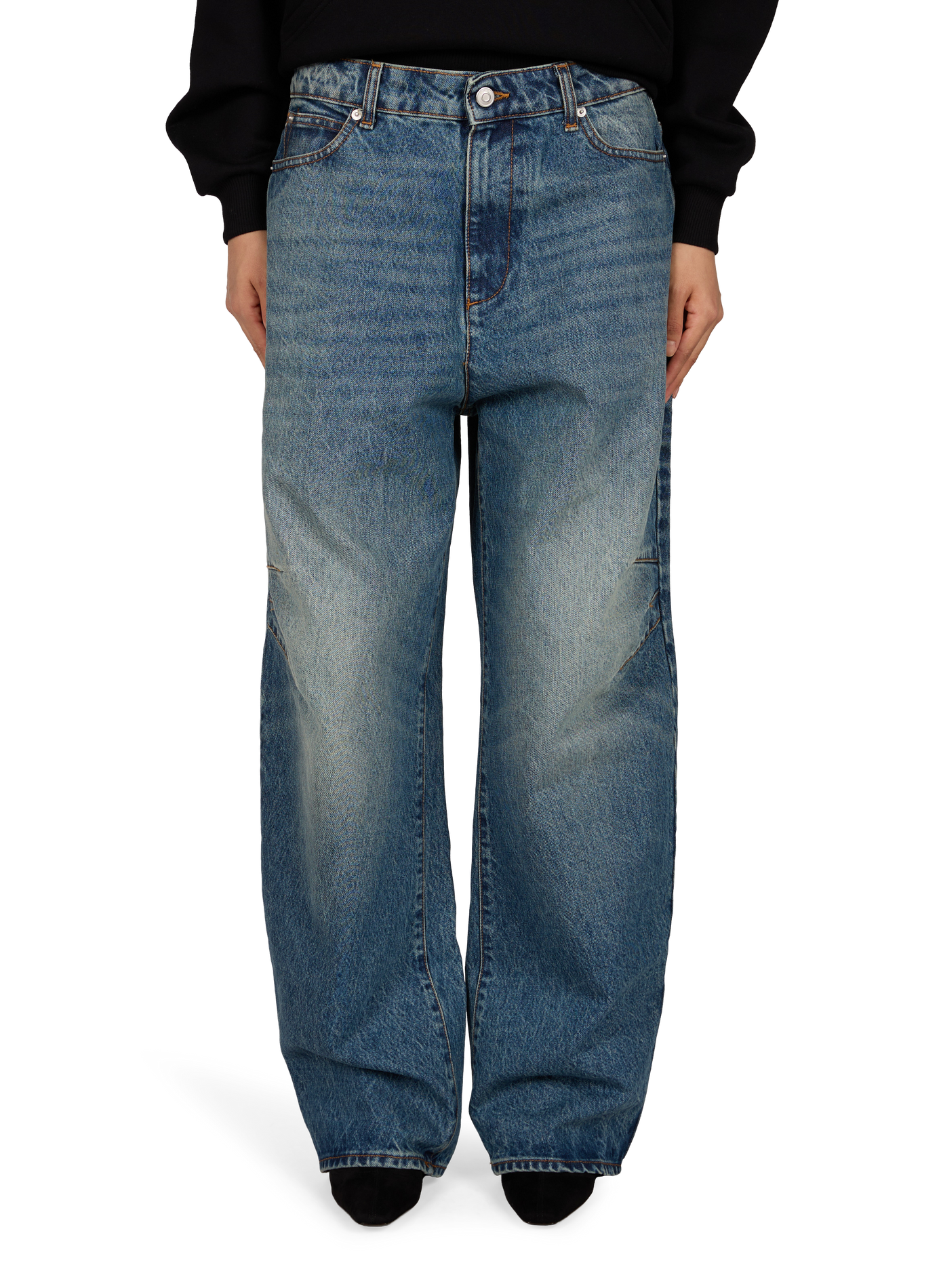 Oversized cotton denim jeans COPERNI Blue