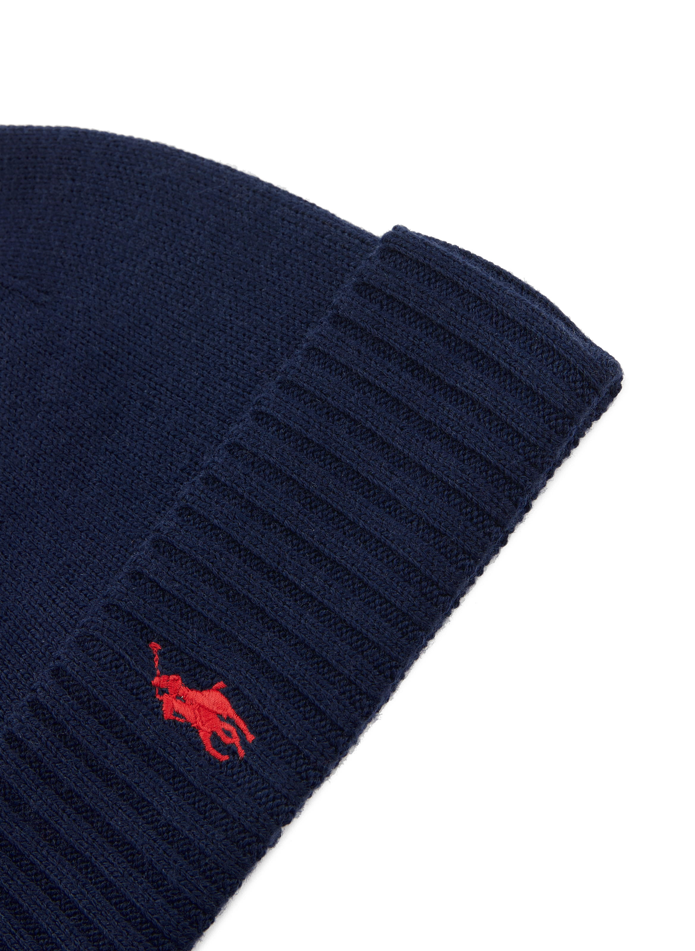 Wool logo beanie POLO RALPH LAUREN Blue