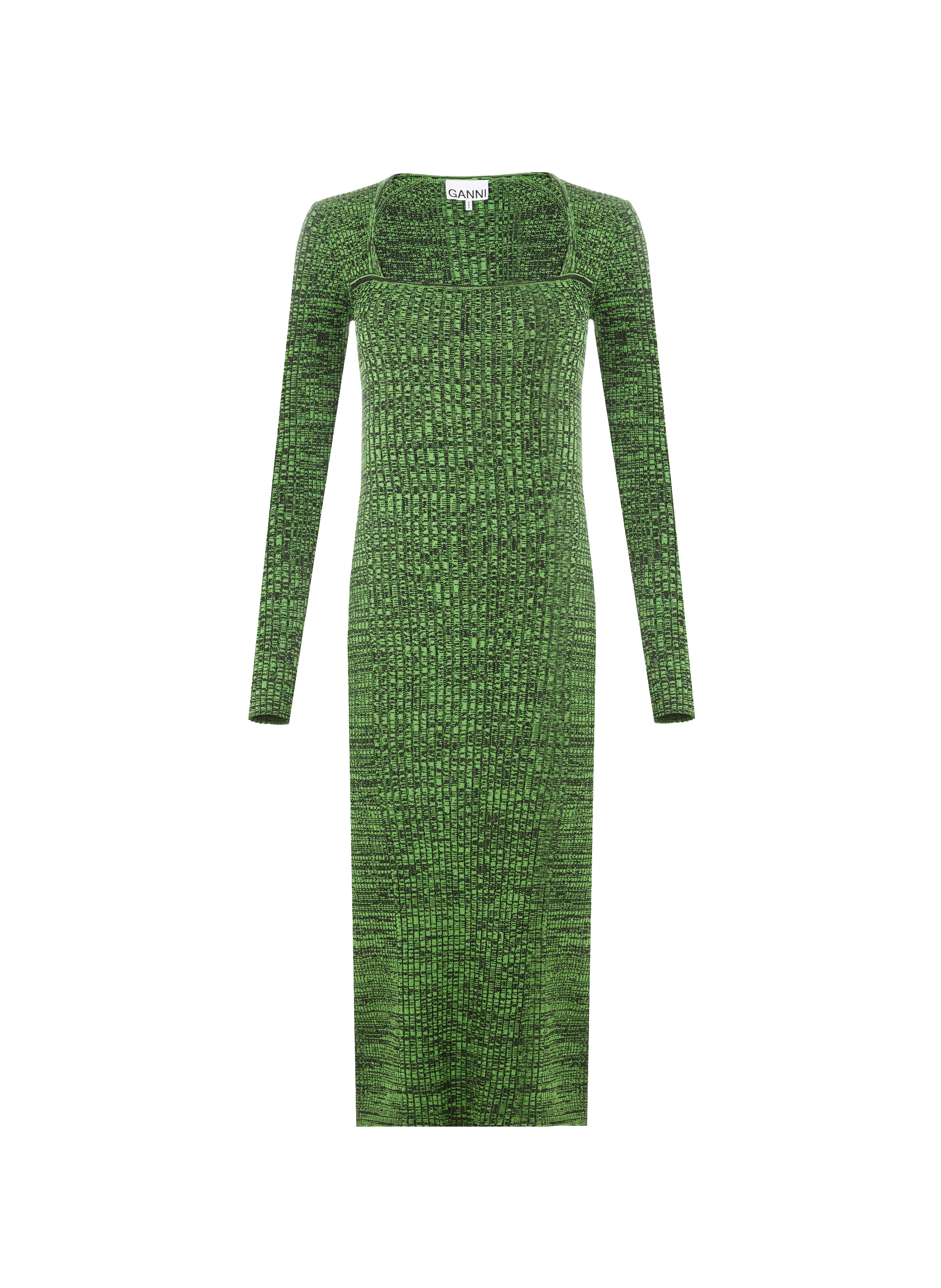 Robe midi côtelé en viscose