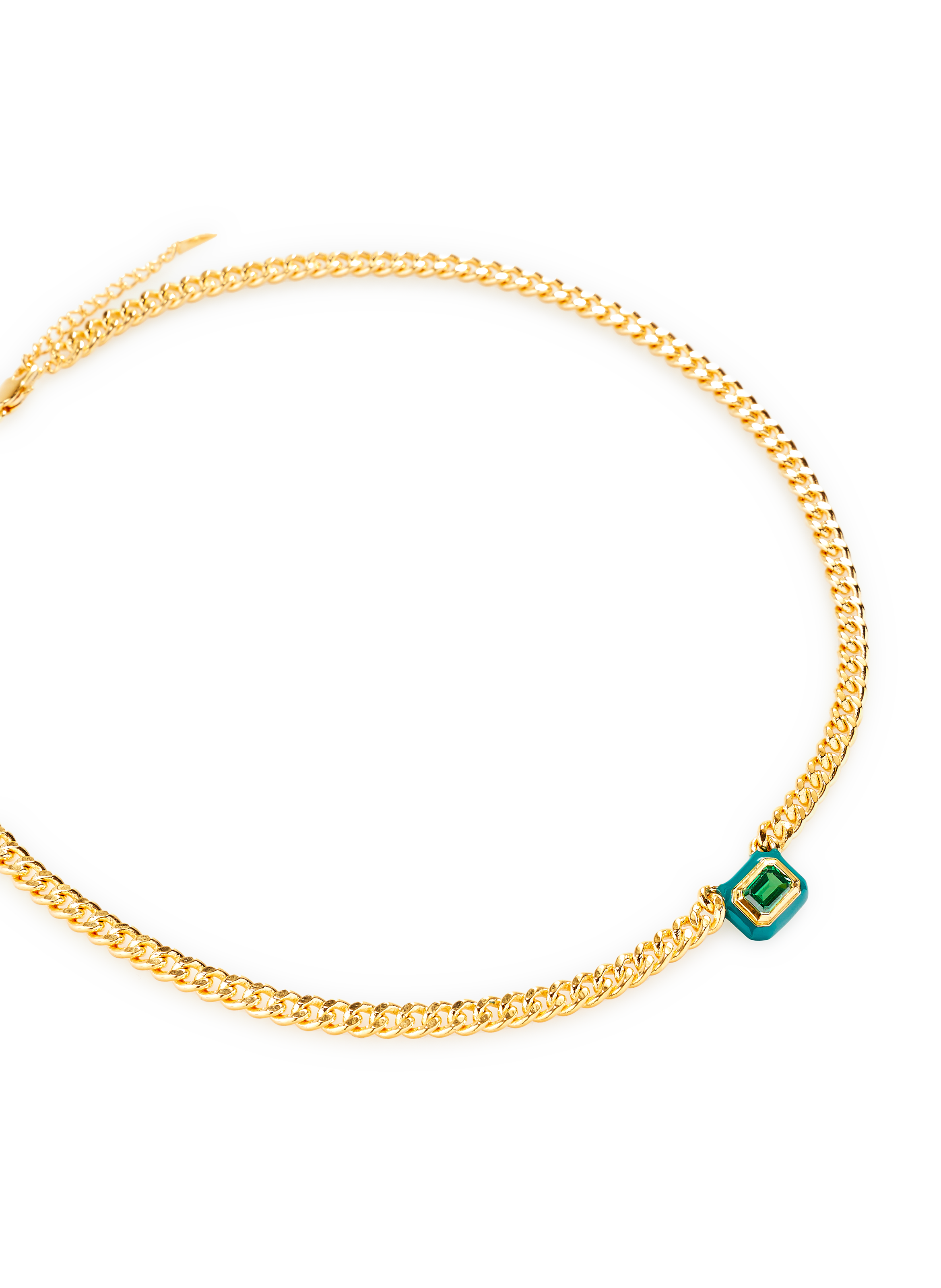 Boucles d'oreilles en émail et pierre