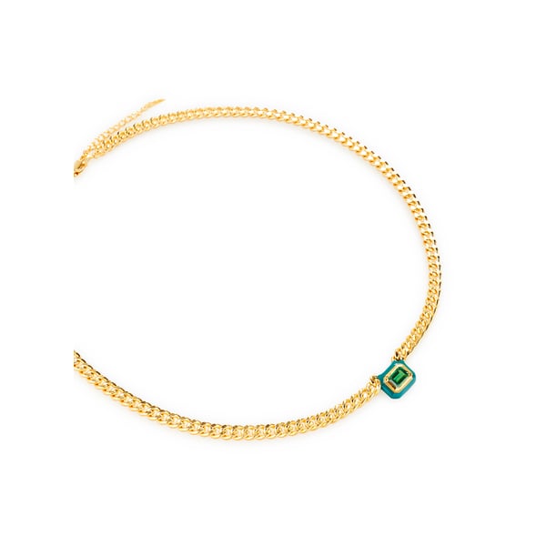 Boucles d'oreilles en émail et pierre