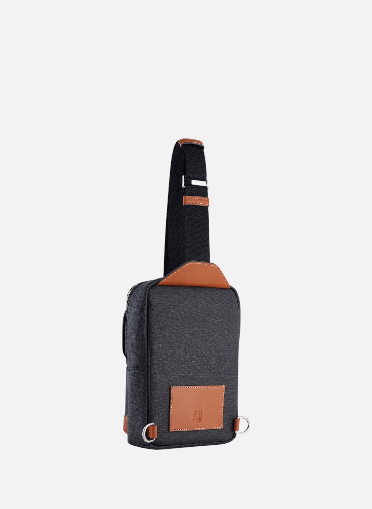 Sacoche sling maurice en toile enduite LE TANNEUR Noir