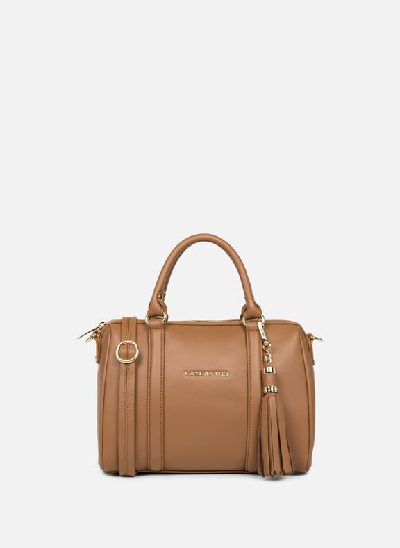 Sac polochon - mademoiselle ana Marron by LANCASTER LANCASTER Sac polochon - mademoiselle ana Marron