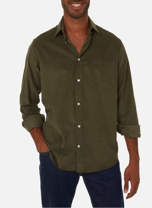 Chemise en coton Vert by AU PRINTEMPS PARIS AU PRINTEMPS PARIS Chemise en coton Vert