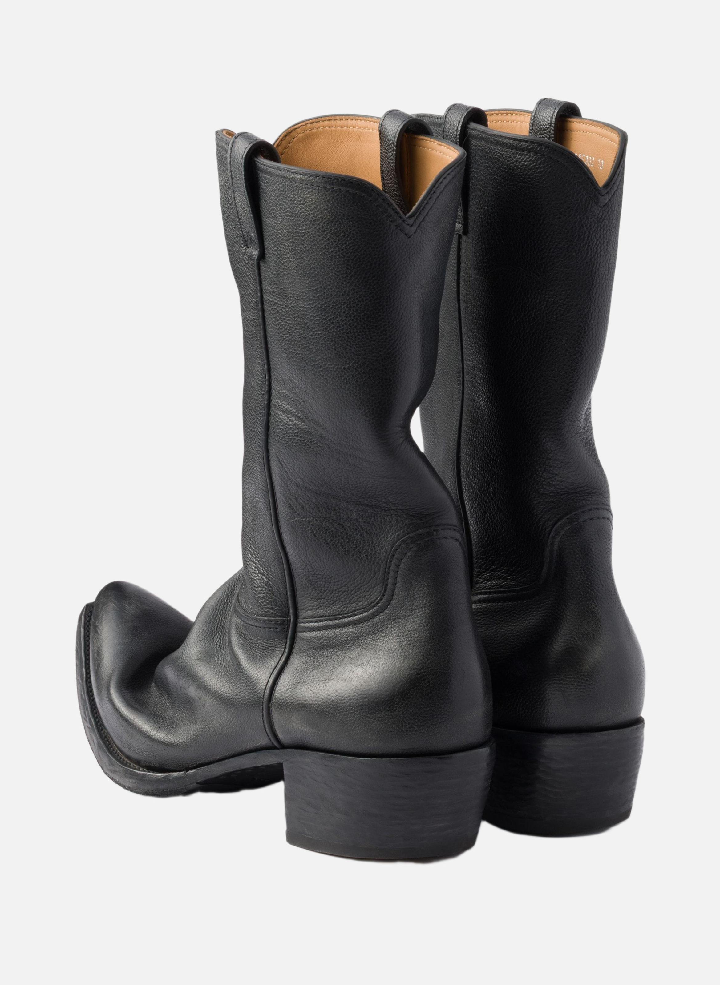 Bottes en cuir PRADA Noir