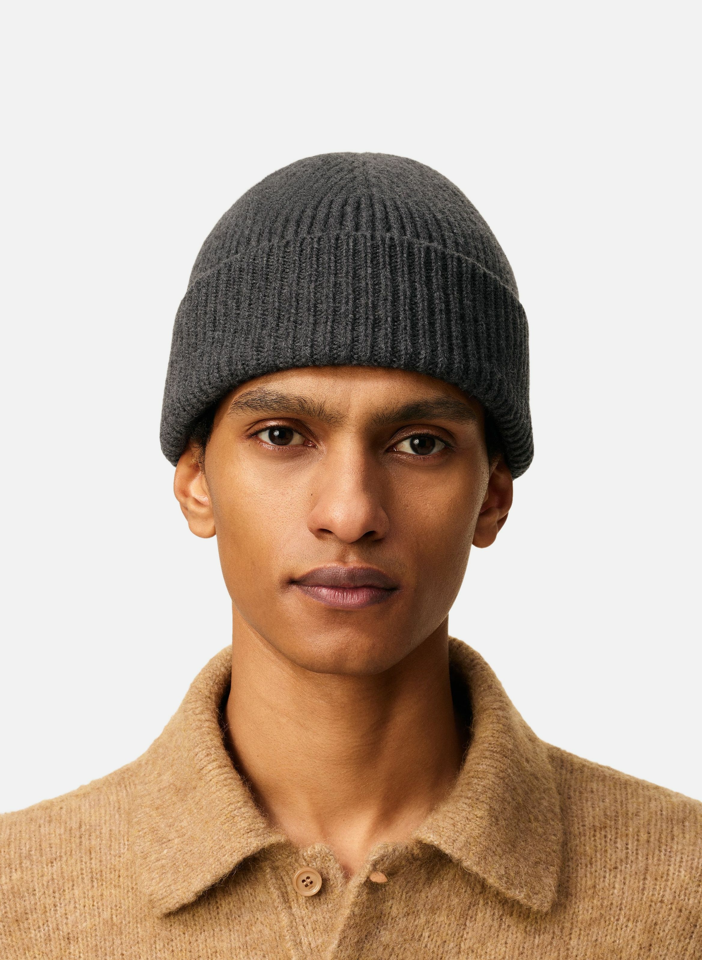 Bonnet ami de coeur rouge unisexe AMI PARIS Gris