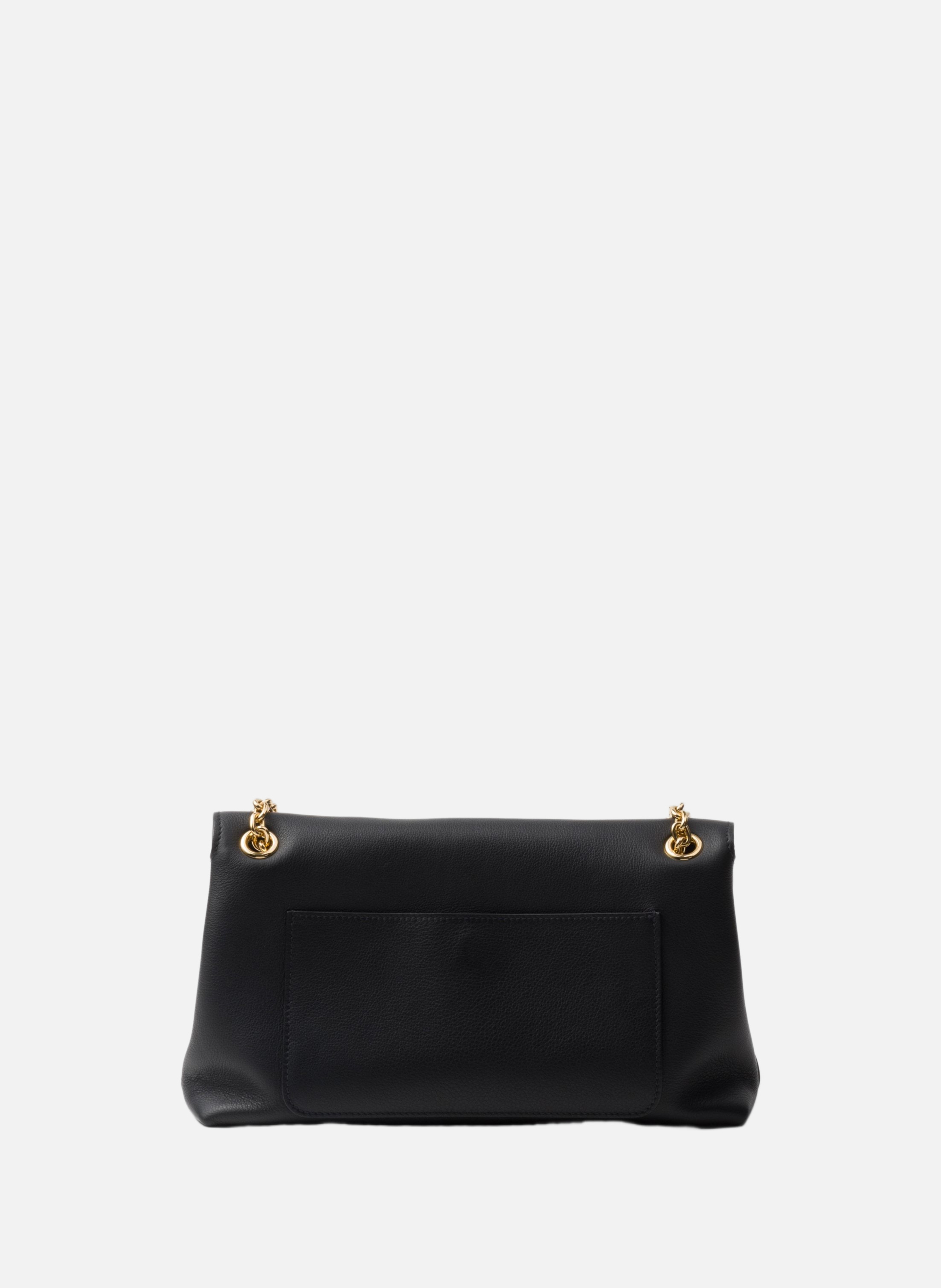 Sac porté épaule en cuir prada doux PRADA Noir
