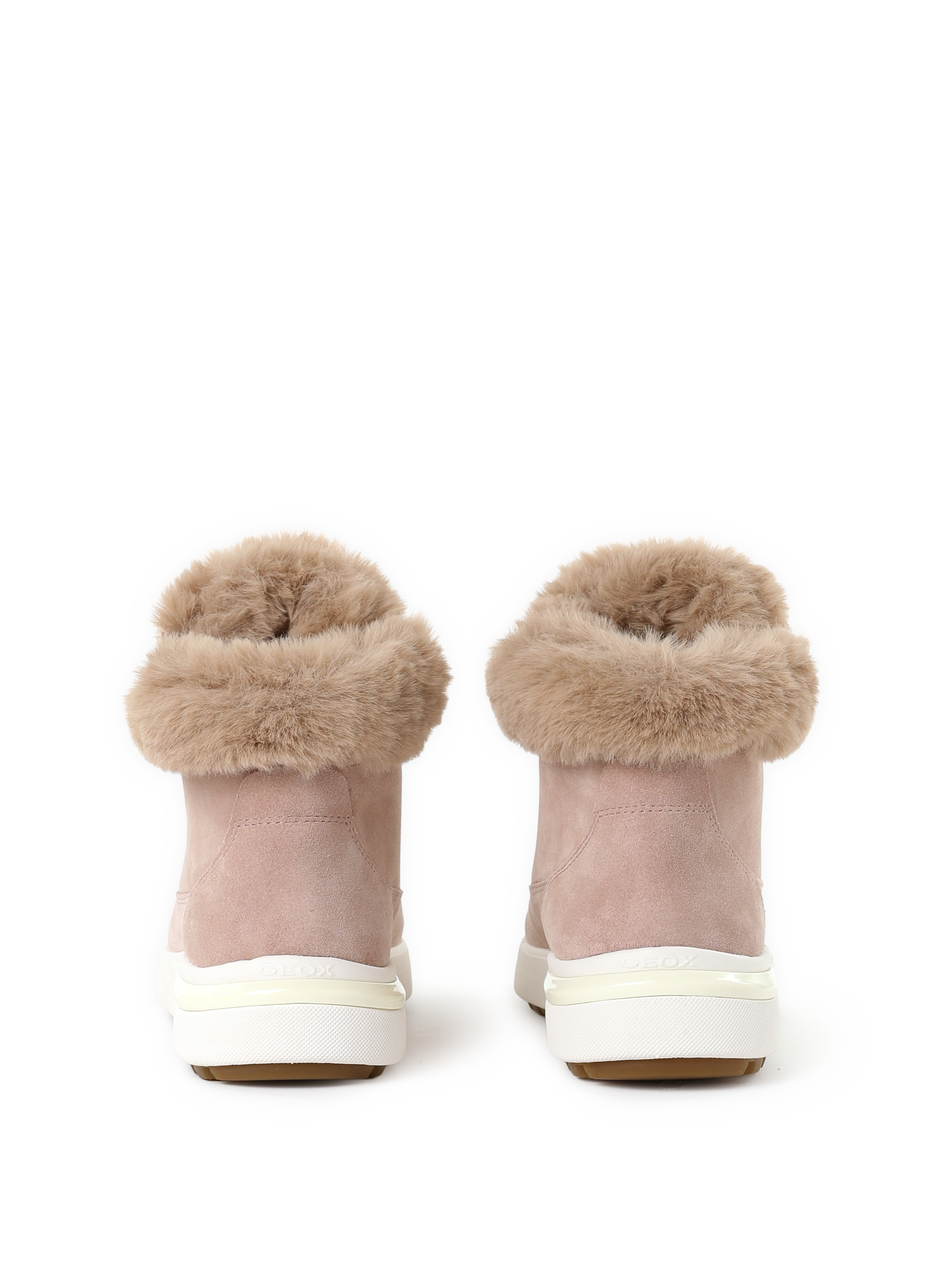 Dalyla suede leather ankle boots GEOX Pink