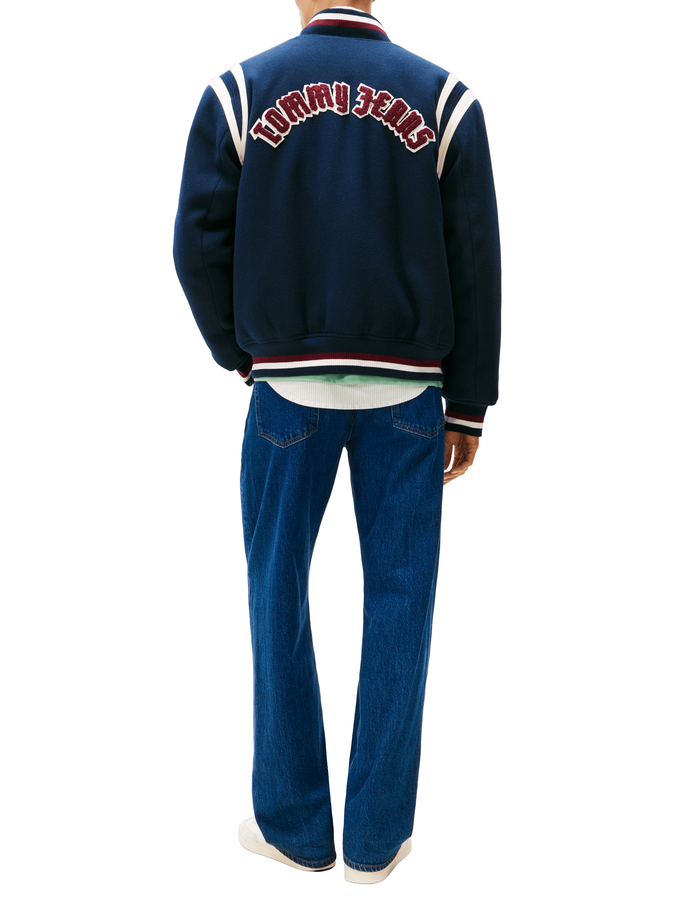 Bomber jacket with logo TOMMY HILFIGER Blue